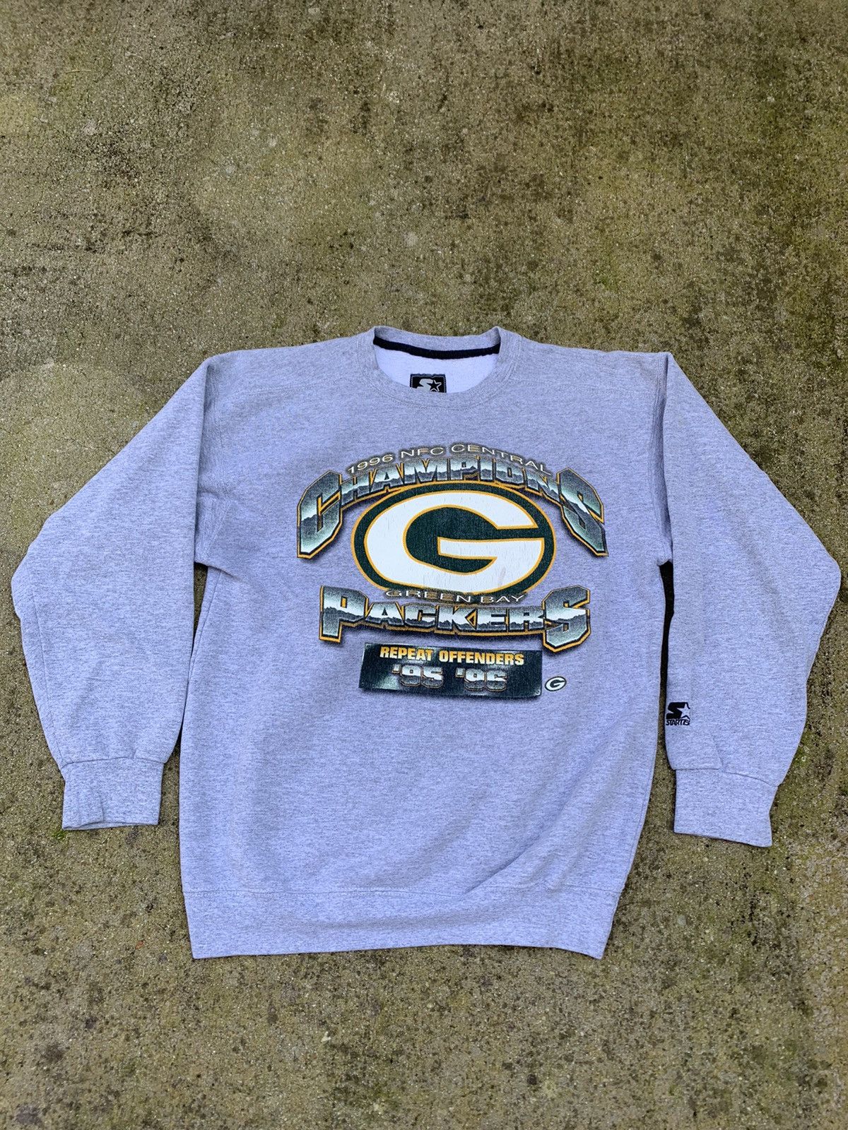 Vintage 90s Cotton Mix Green Galt Sand NFL Green Bay Packers Sweatshirt -  X-Large– Domno Vintage