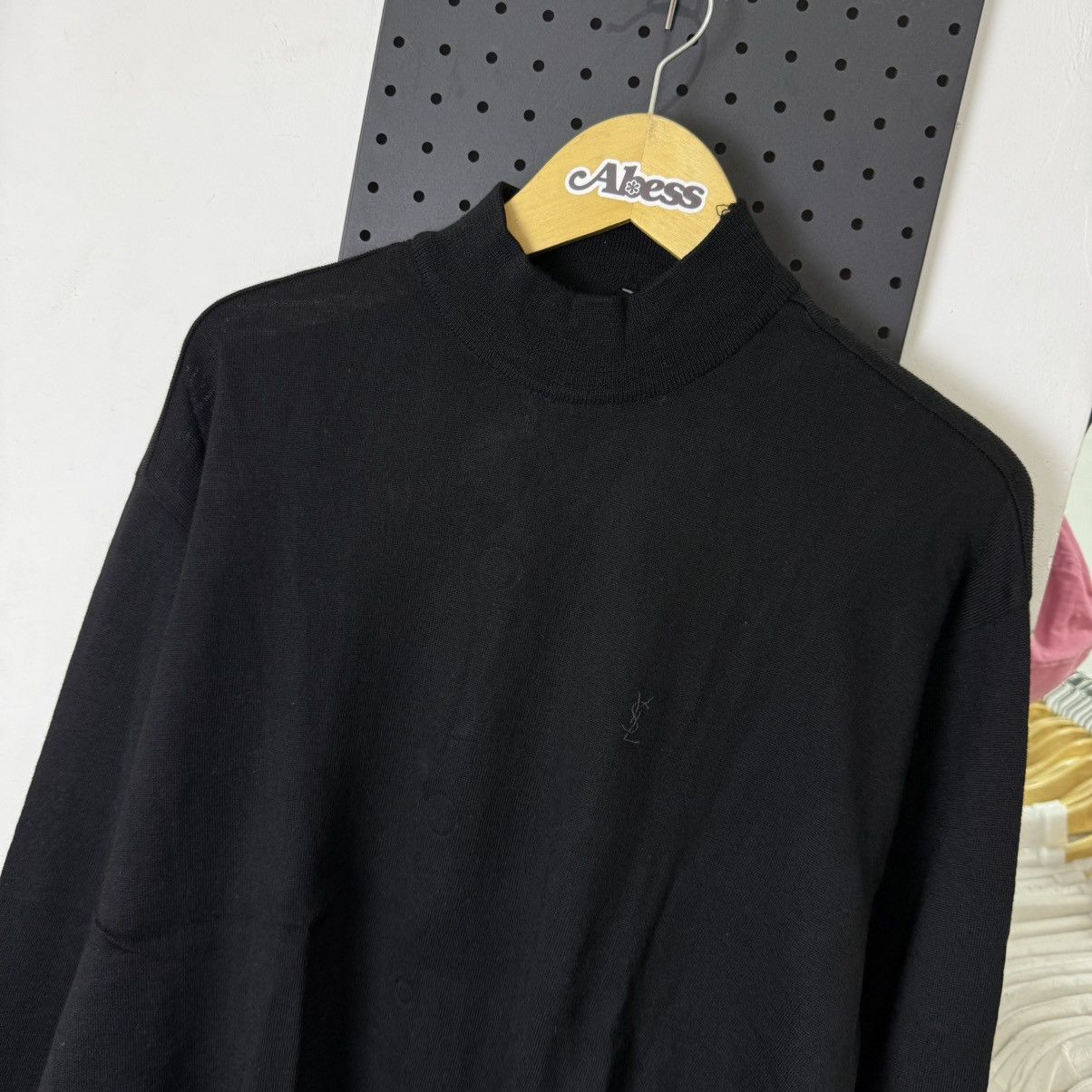 Yves Saint Laurent Vintage Yves Saint Laurent YSL turtleneck sweatknit black Size US XL / EU 56 / 4 - 2 Thumbnail