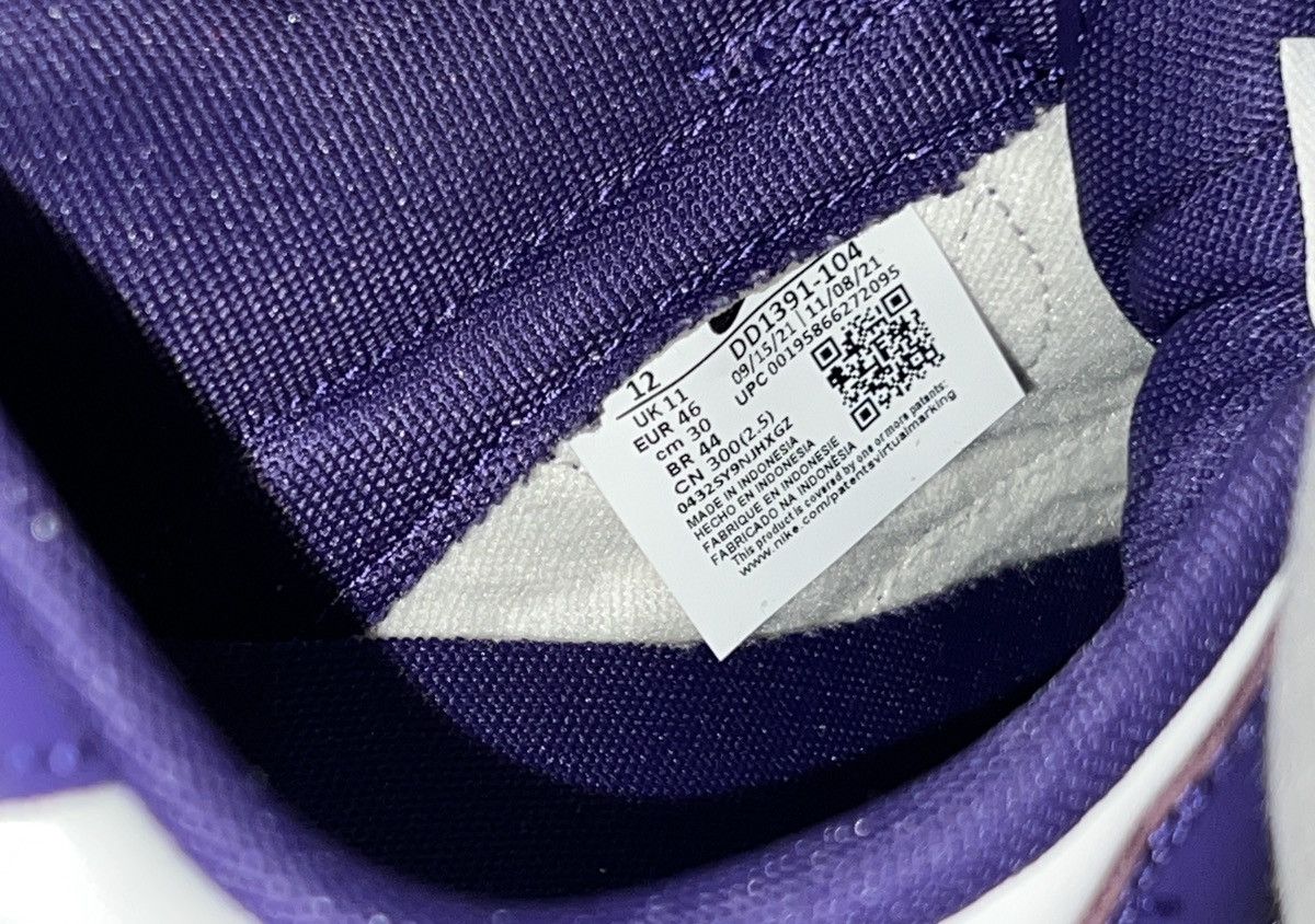 Nike Court Purple Nike Dunk Low Size 12 Size US 12 / EU 45 - 7 Thumbnail