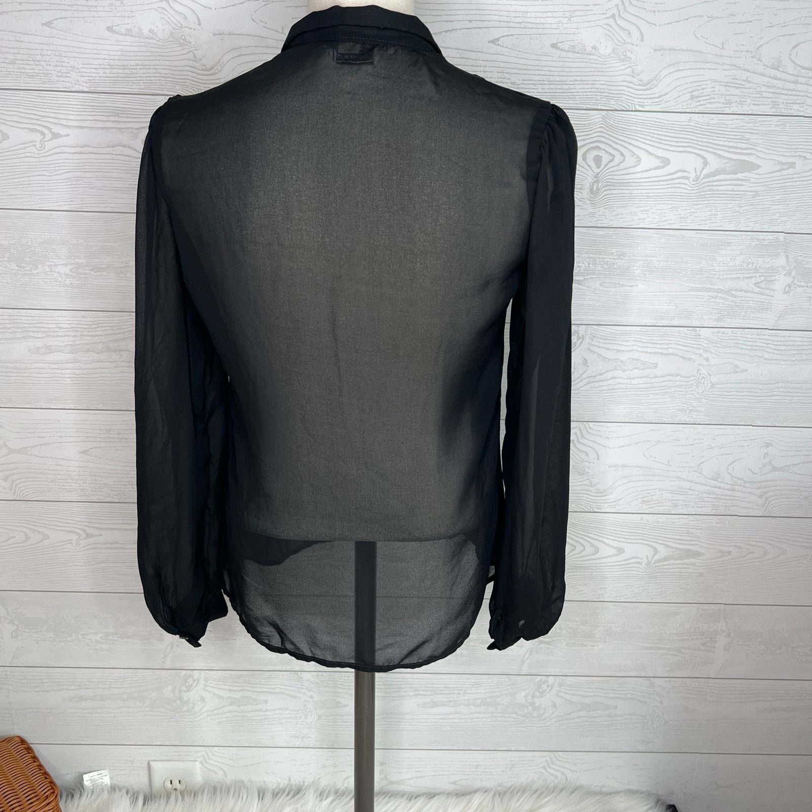Other Stitches by Marjorie de Martino 80’s black blouse size 9 Size L / US 10 / IT 46 - 3 Thumbnail