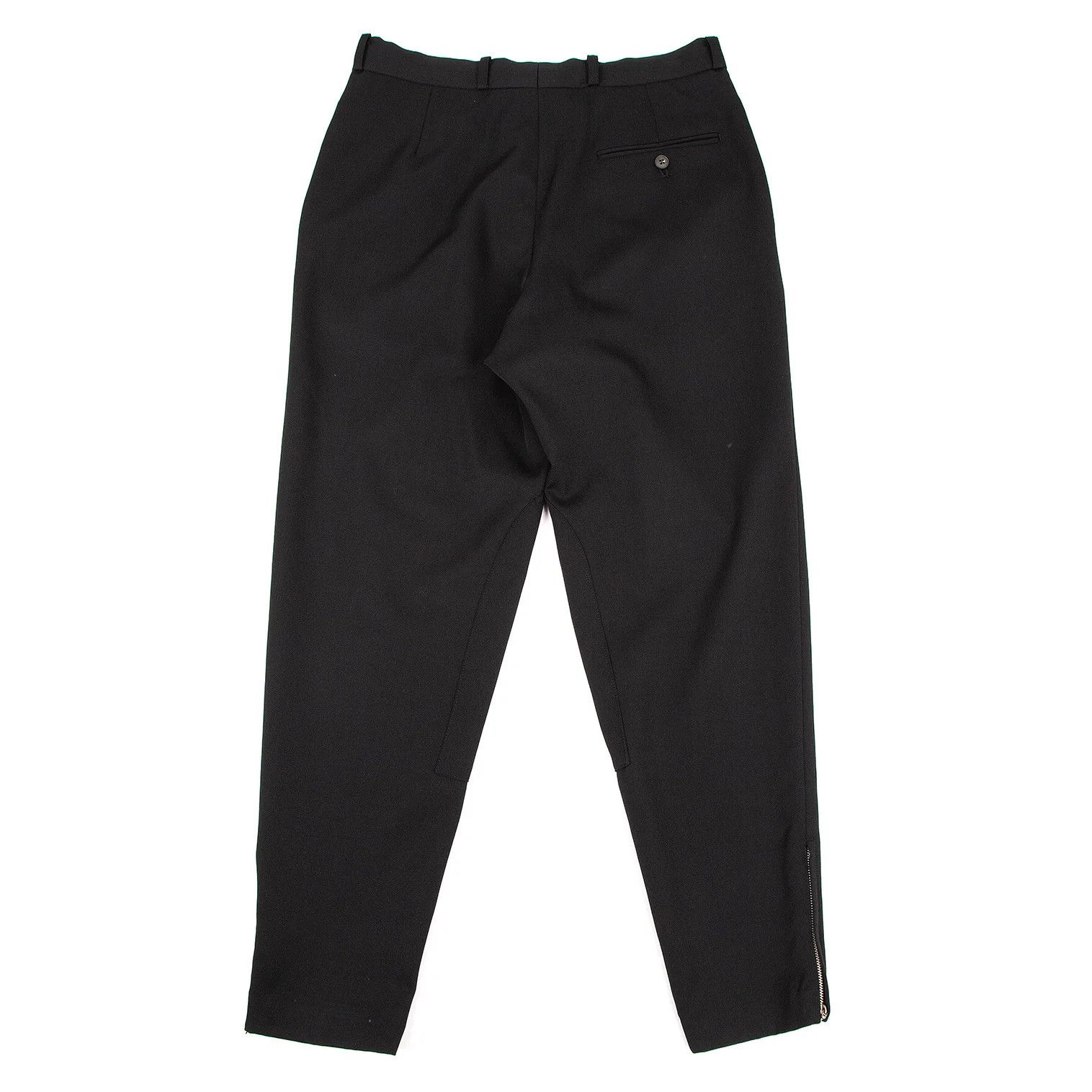 Jean Paul Gaultier Junior Gaultier Black Gabardine Zip Knee Patch Pants Size US 34 / EU 50 - 9 Thumbnail