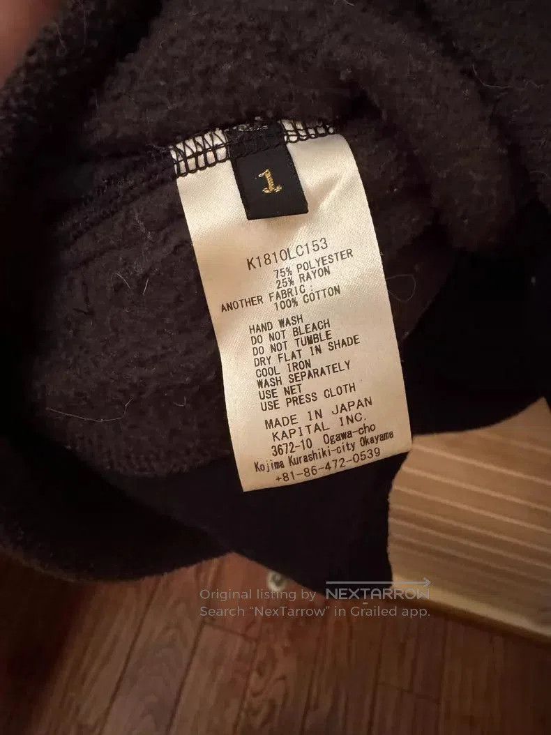 Kapital Kapital Black High Neck Fleece Sweatshirt Size US S / EU 44-46 / 1 - 6 Thumbnail