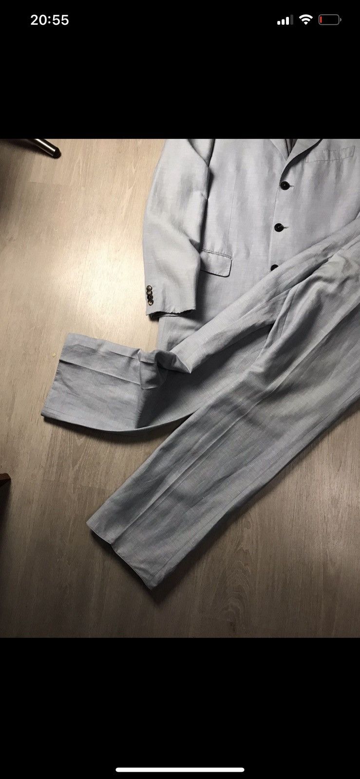 Givenchy Givenchy Gentleman Lana Lino luxury suit Size 50R - 3 Thumbnail