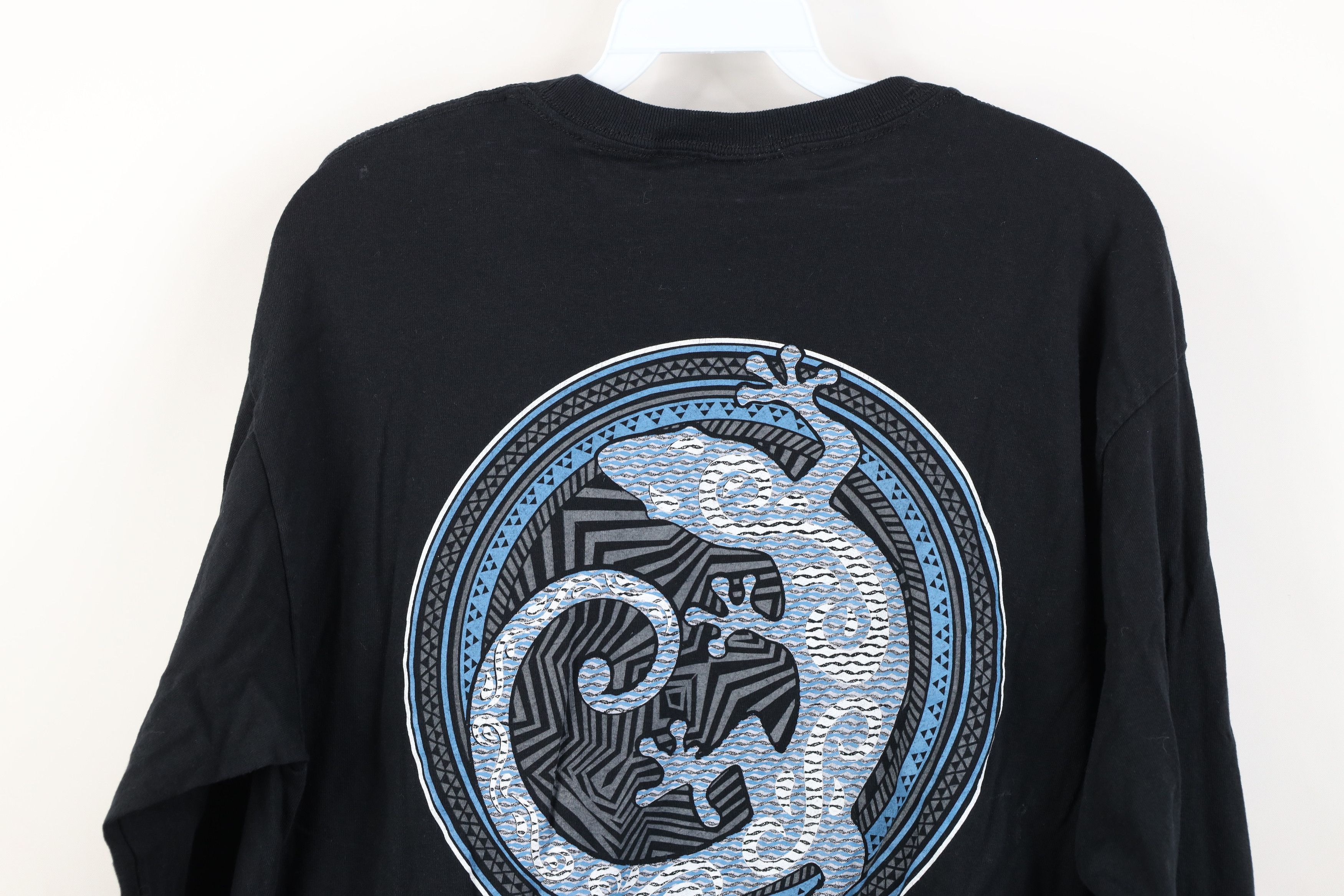 Vintage Vintage 90s Y2K Streetwear Lizard Long Sleeve T-Shirt Black Size US L / EU 52-54 / 3 - 13 Thumbnail