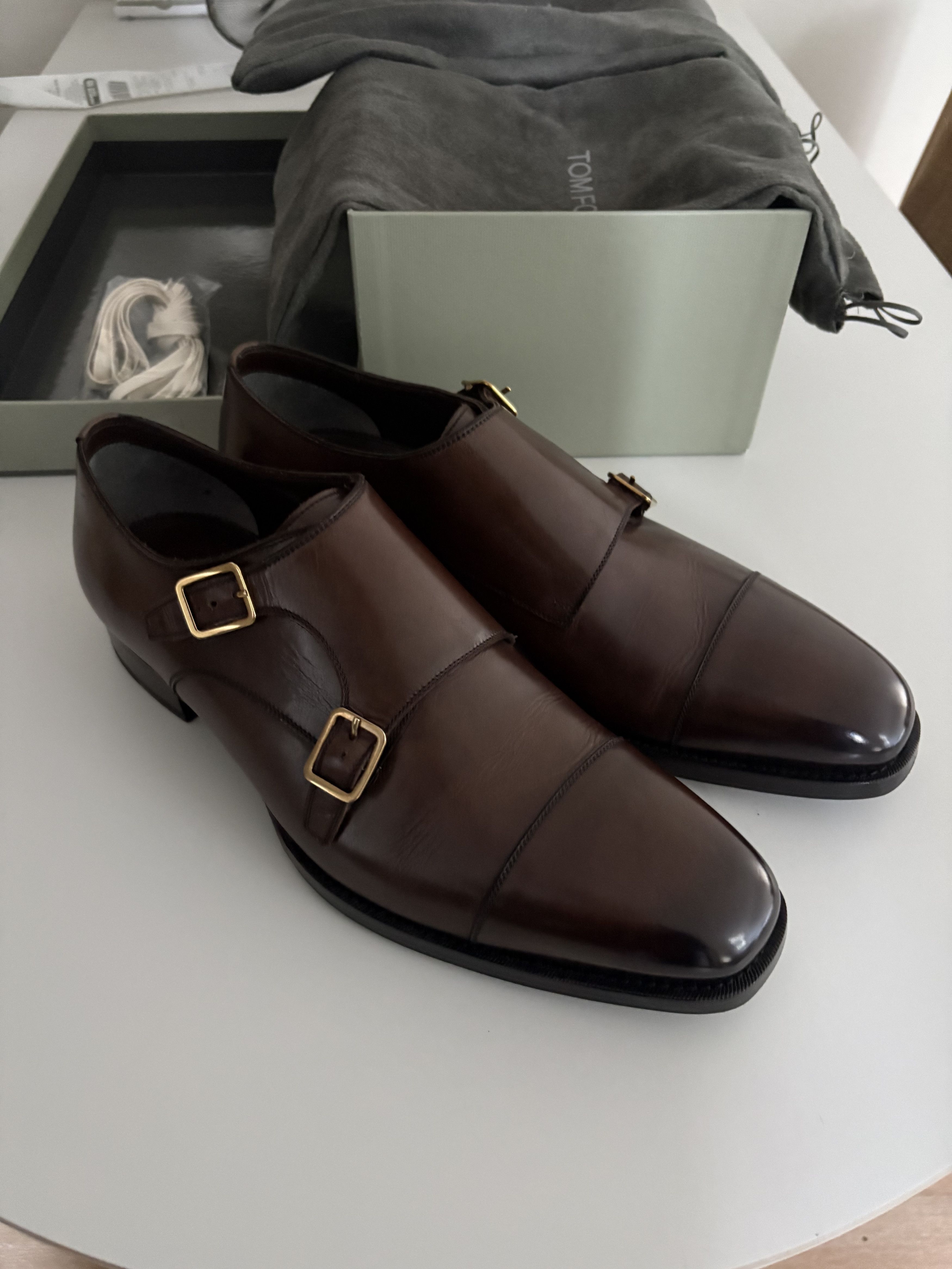 Tom Ford Tom Ford Double Monk Brown Dress Shoe Size US 11 / EU 44 - 2 Thumbnail