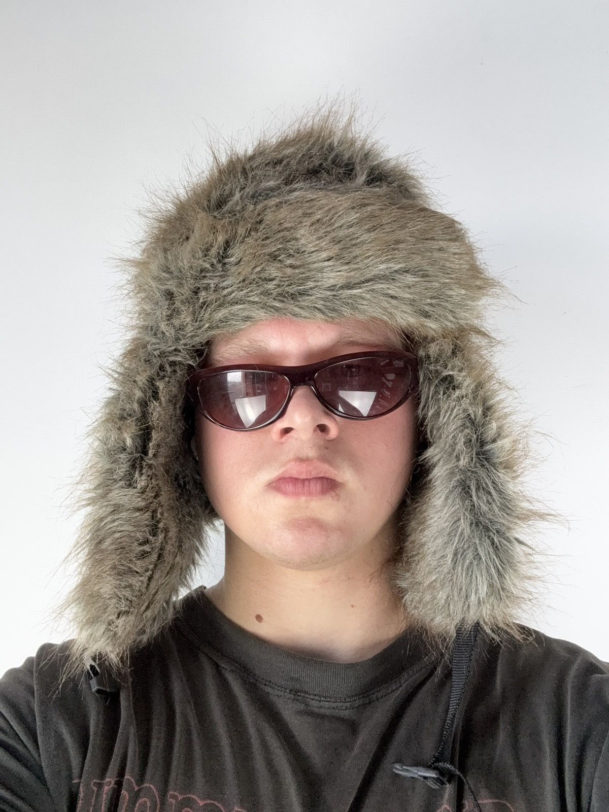 Hysteric Glamour Y2K American Vintage Fuzzy Hat Mohair Ushanka Beauty Beast Size ONE SIZE - 5 Thumbnail