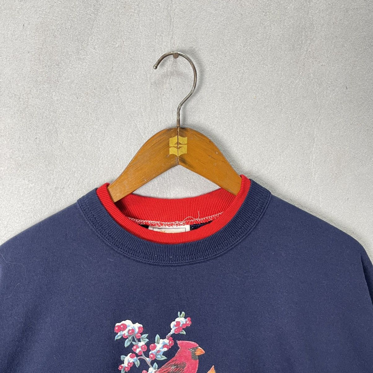 Vintage Vintage Bird Floral Crewneck Sweatshirt (Morning Sun Tag) Size US L / EU 52-54 / 3 - 2 Thumbnail