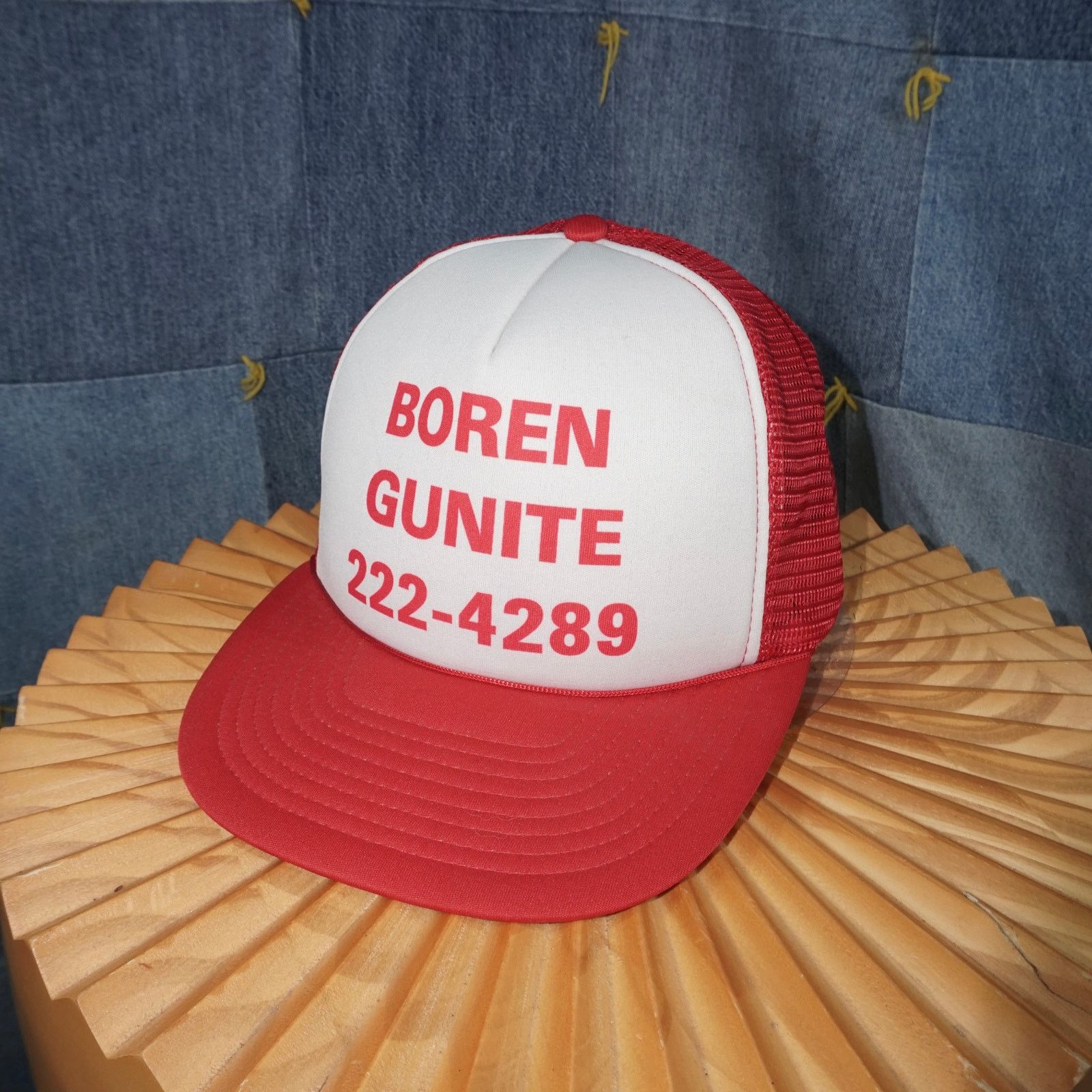 Vintage OSFA - Vintage boren gunite spell out promo 00s trucker hat Size ONE SIZE - 2 Thumbnail