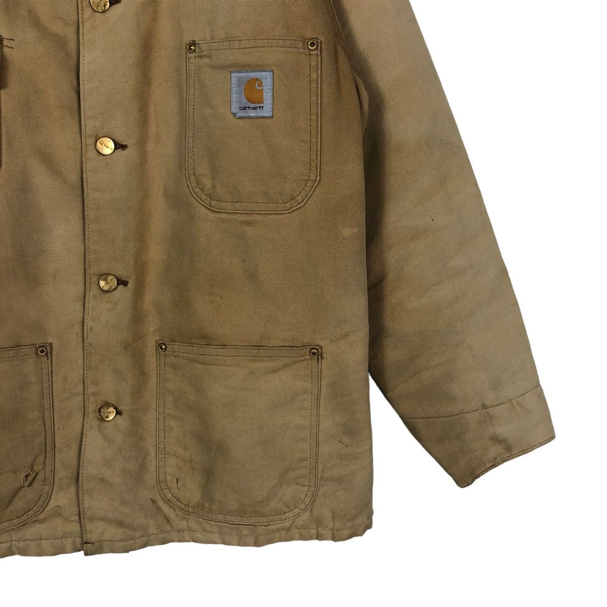 Carhartt 🔥90’s Worker Detroit Duck Canvas Chore Jacket Carhartt USA Size US M / EU 48-50 / 2 - 2 Thumbnail