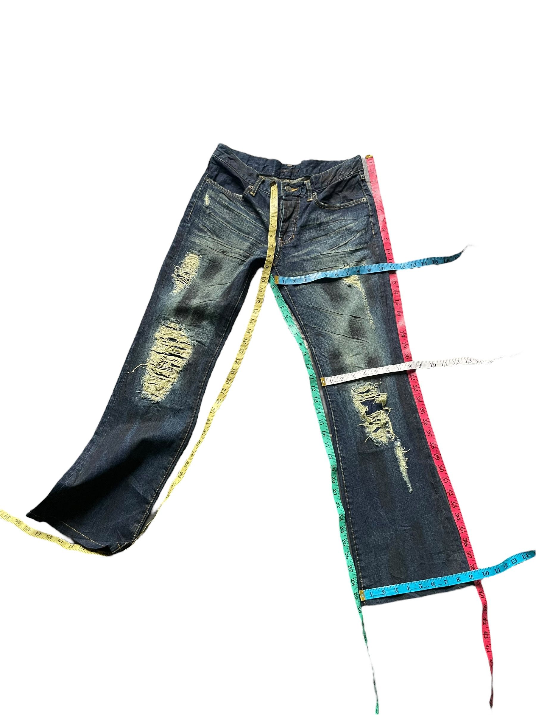 Japanese Brand Seil Flare Distresed Denim Size 31" - 11 Thumbnail