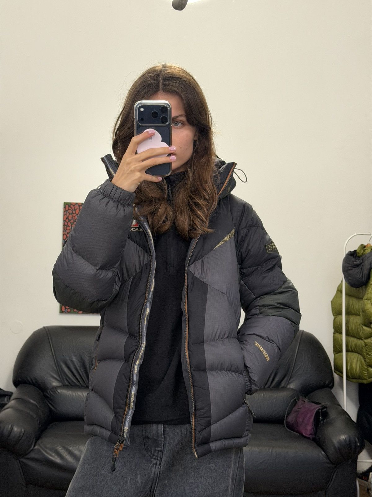 BLACKYAK Blackyak Black Grey Puffer Down Jacket Size S / US 4 / IT 40 - 3 Thumbnail