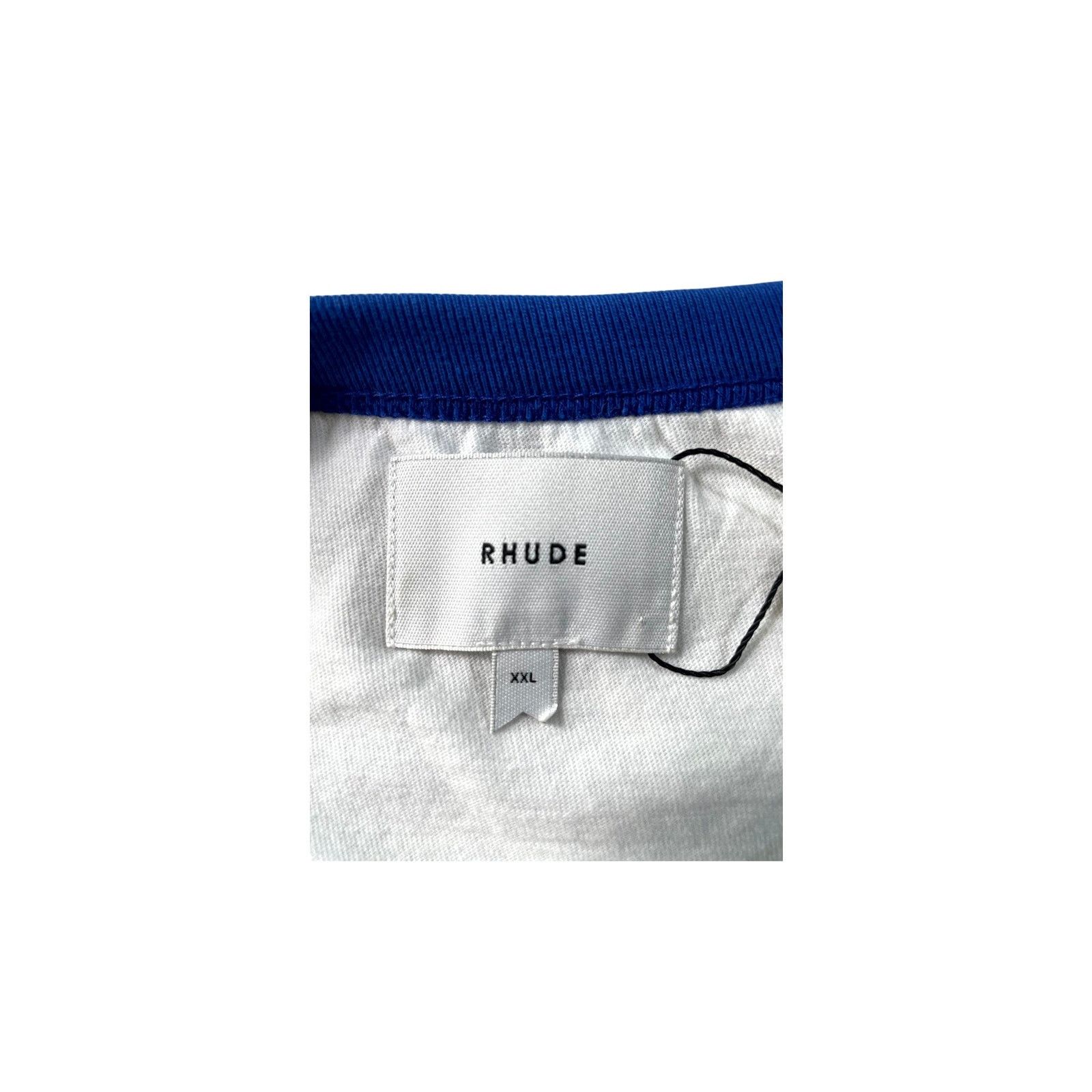 Rhude Rhude "Baseball" White & Blue Tee Size US XXL / EU 58 / 5 - 4 Thumbnail