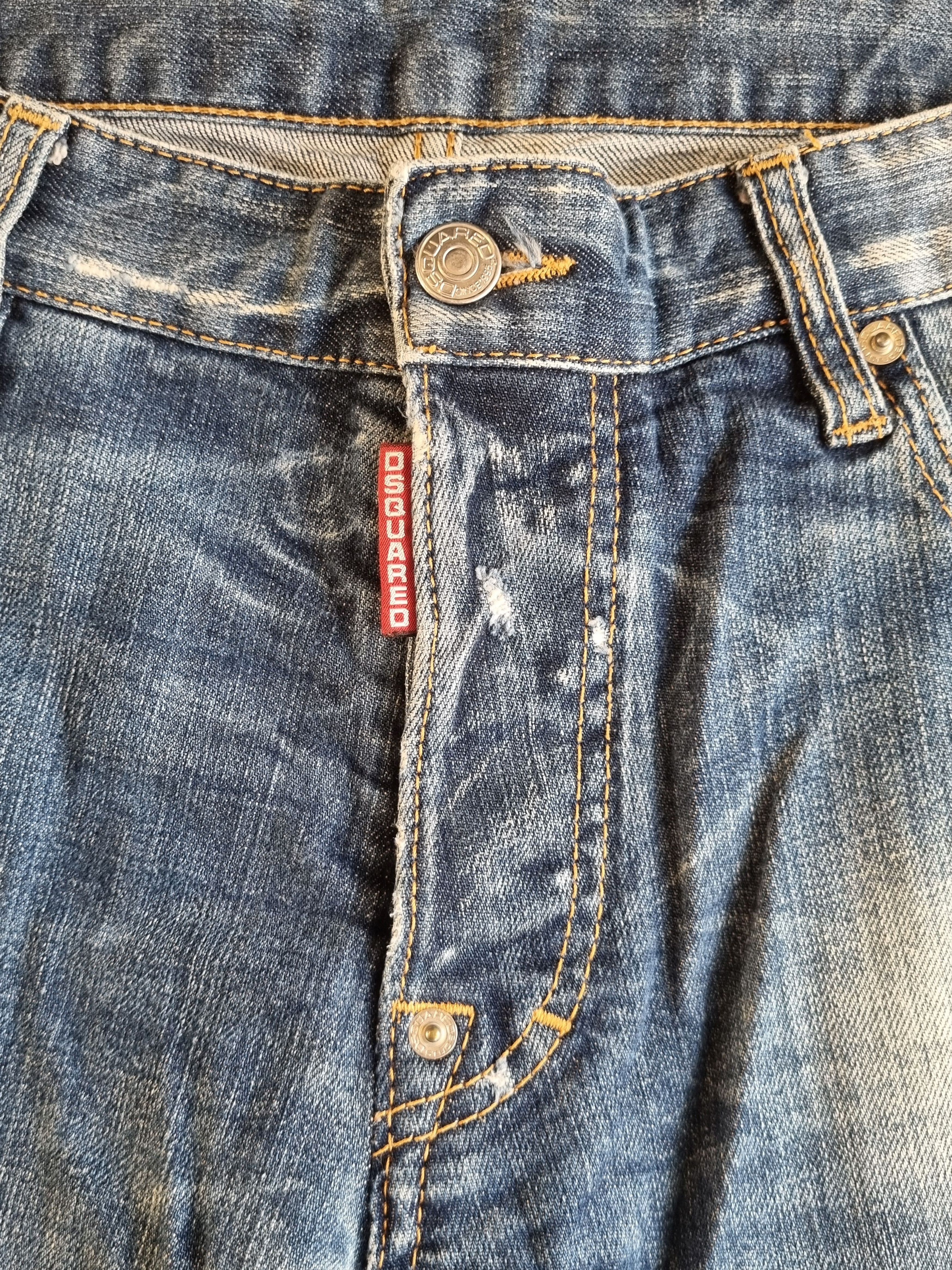 Dsquared2 'It's A Hard Knock Life' Slim Stonewashed Distressed Jeans Size US 34 / EU 50 - 3 Thumbnail