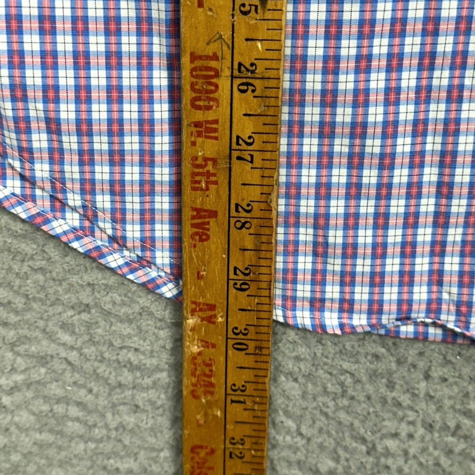 Vineyard Vines Vineyard Vines Tucker Shirt Mens Medium Blue Red Plaid Button-Down Classic Fit Stretch Size US M / EU 48-50 / 2 - 7 Thumbnail