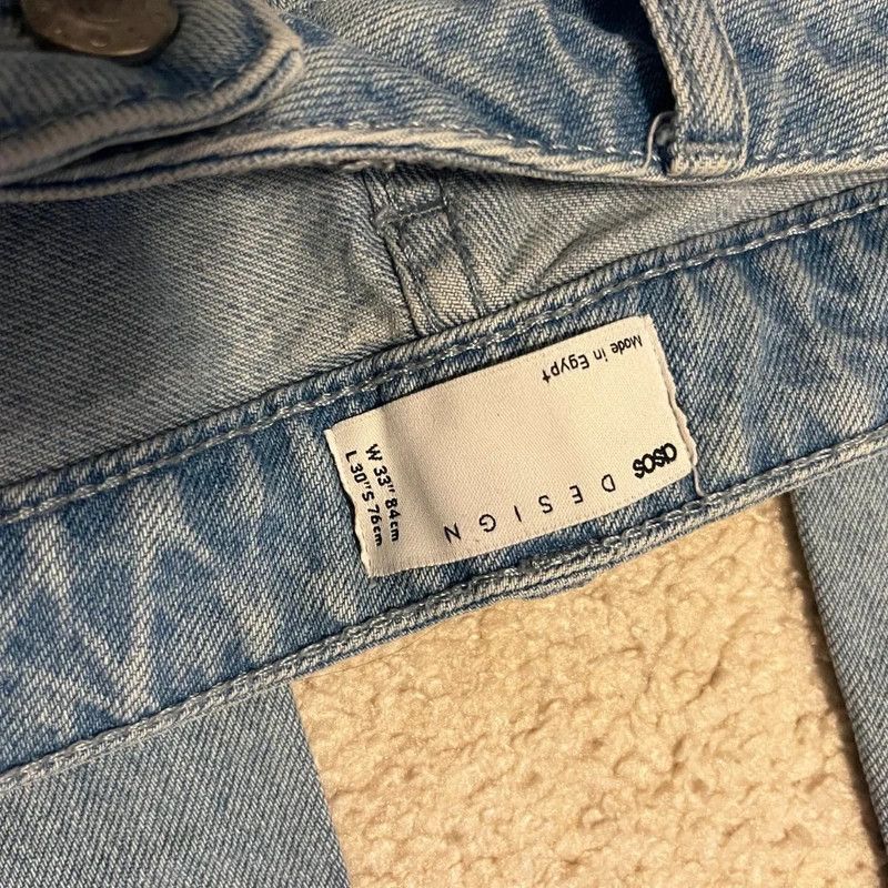 Asos ASOS straight leg jeans in light stone wash Size US 33 - 2 Thumbnail