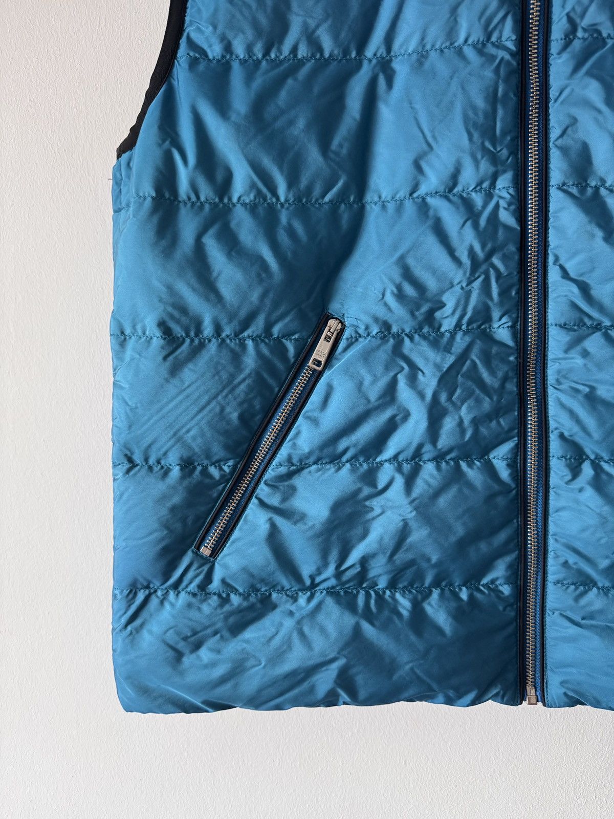 Prada 🔥🔥 Prada Blue Nylon Gabardine Vest Size US L / EU 52-54 / 3 - 5 Thumbnail