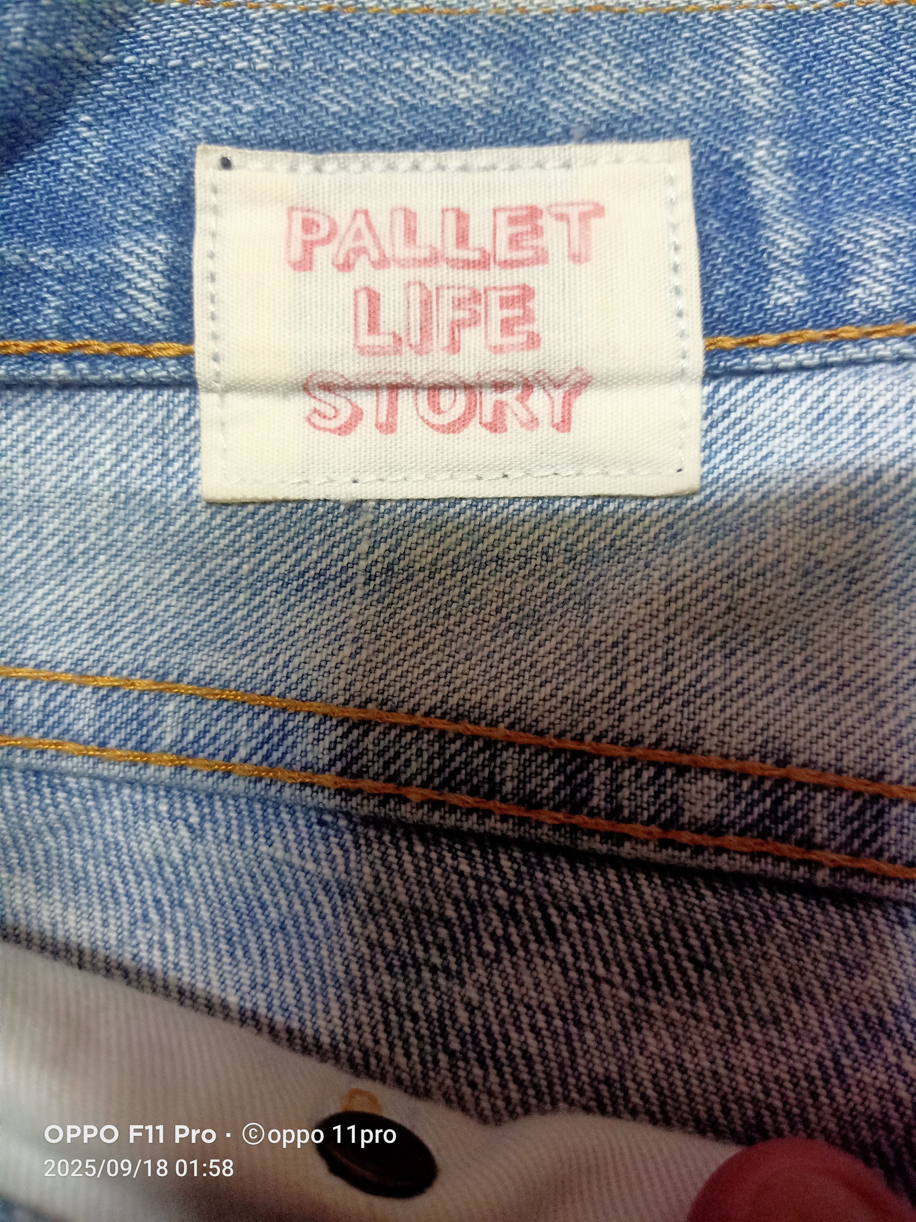 Japanese Brand 🌟 Pallet Life Story RedSelvedge Denim Men 🌟 Size US 33 - 9 Thumbnail