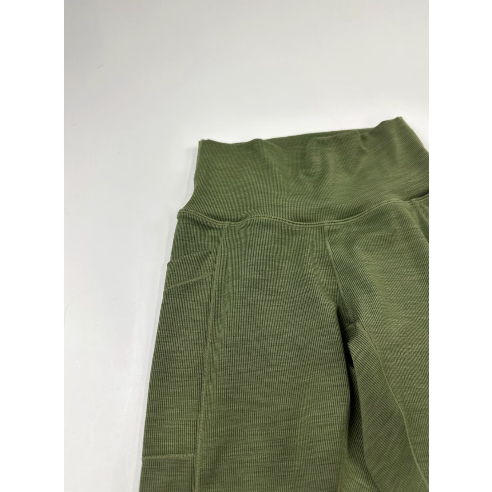 Prana VINTAGE Prana Leggings Womens XS Green High Waisted Stretch Activewear Skinny Leg Size 26" / US 2 / IT 38 - 3 Thumbnail