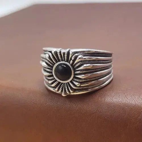 Vintage Vintage Thai Silver 925 Ring Size ONE SIZE - 2 Thumbnail