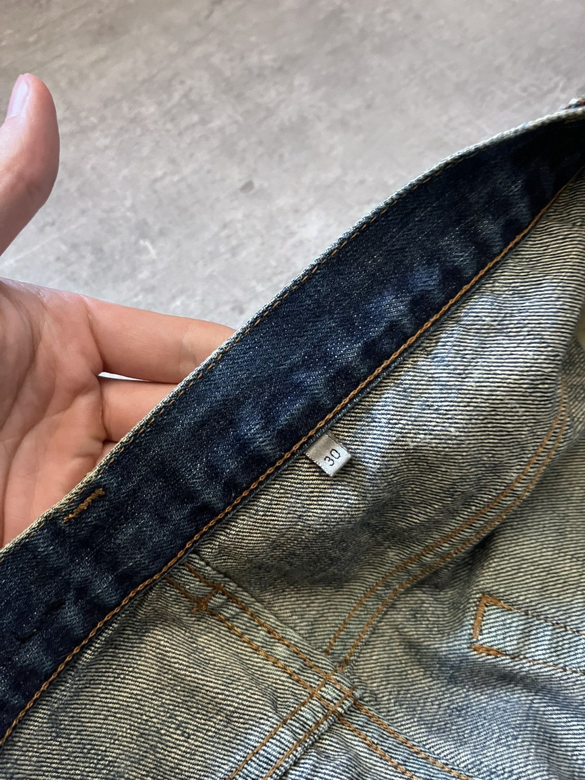 Dior Dior Homme S/S 07 Spider Web Clawmark Jeans by Hedi Slimane Size US 30 / EU 46 - 10 Thumbnail