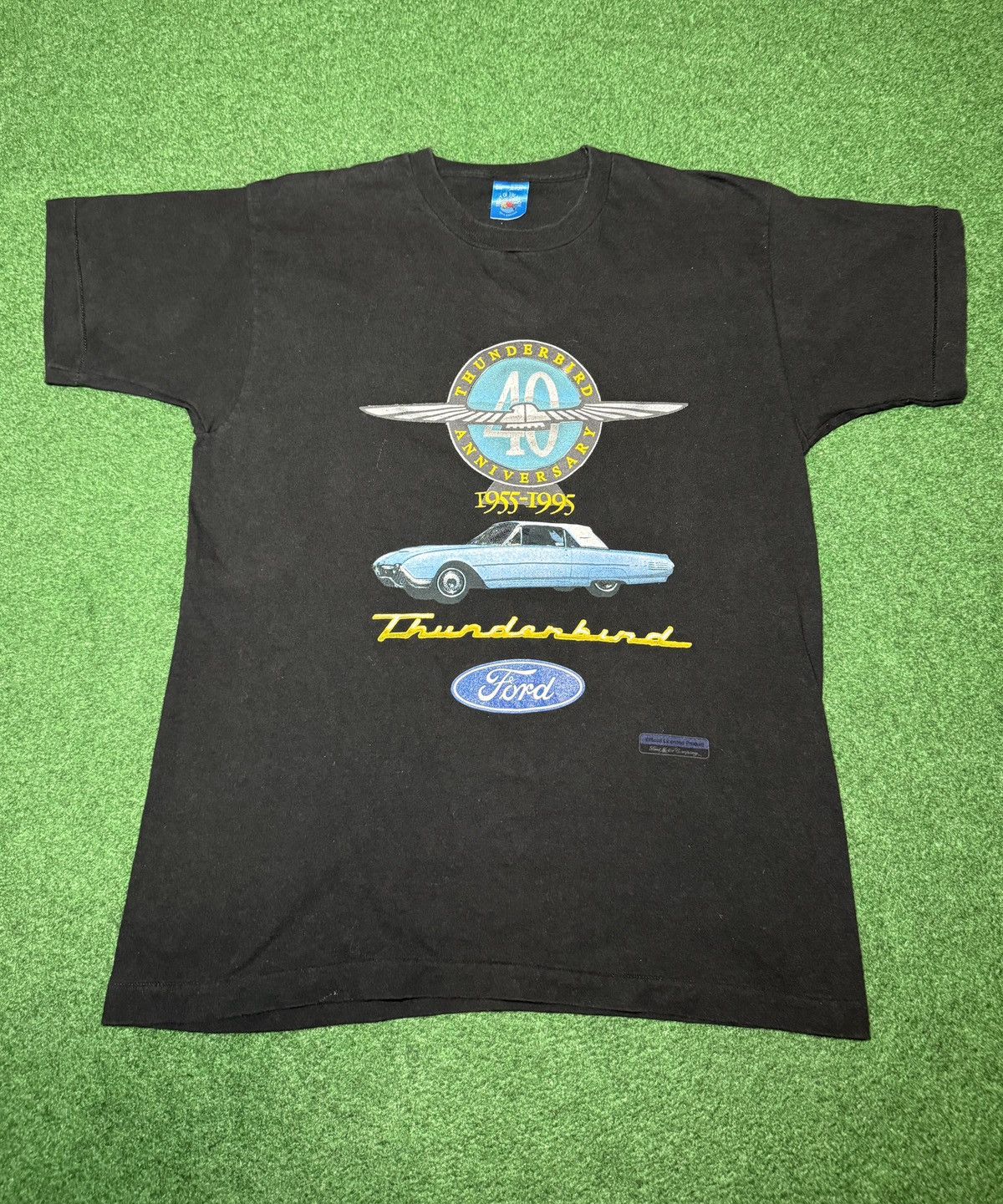 Ford Vintage 90s Ford 1955 Thunderbird Classic Car Large T Shirt Size US L / EU 52-54 / 3 - 1 Thumbnail