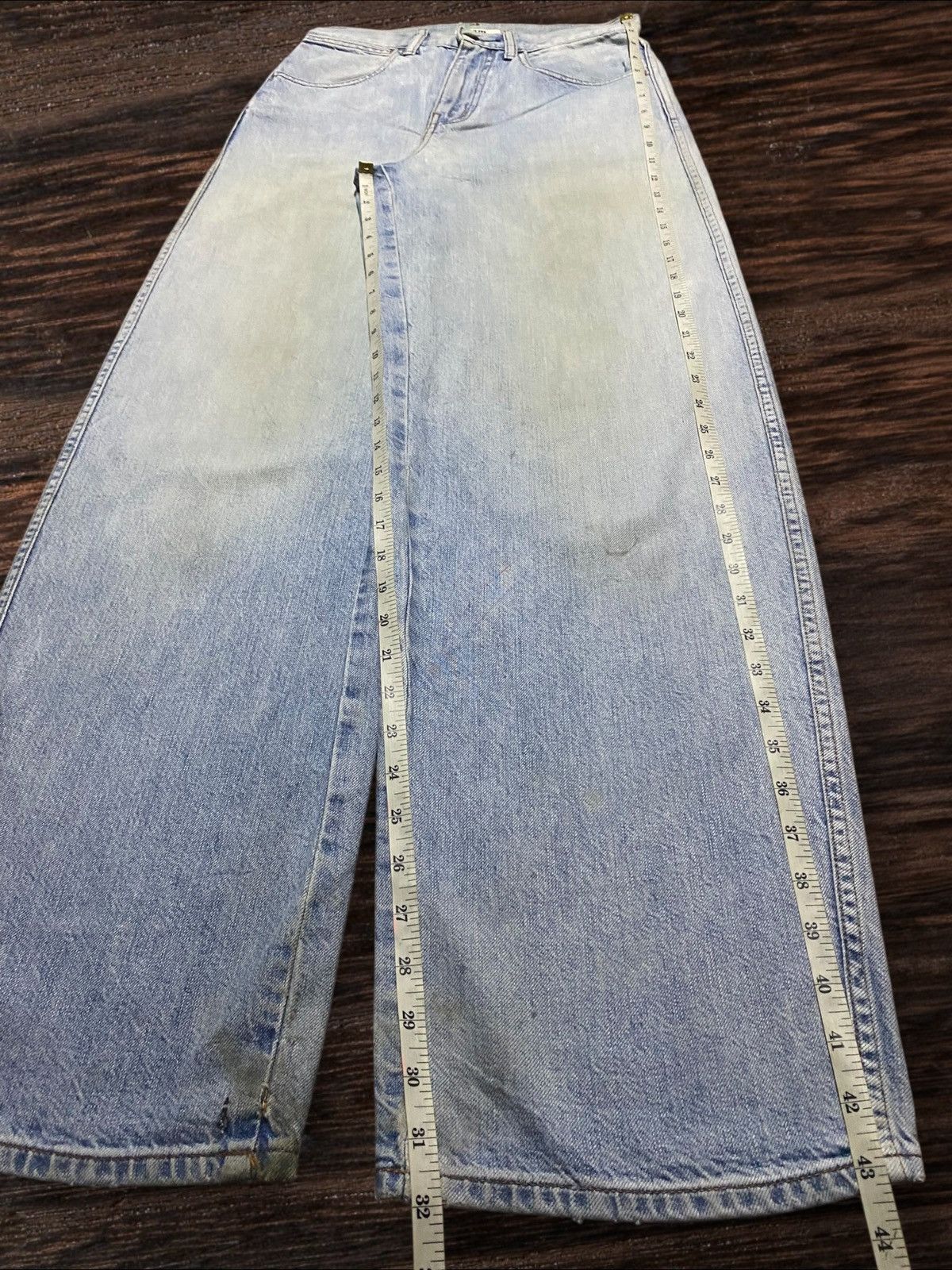 Christophe Lemaire Vintage Japanese Brand Uniqlo Light Wash Grunge Baggy Jeans Size US 28 / EU 44 - 9 Thumbnail