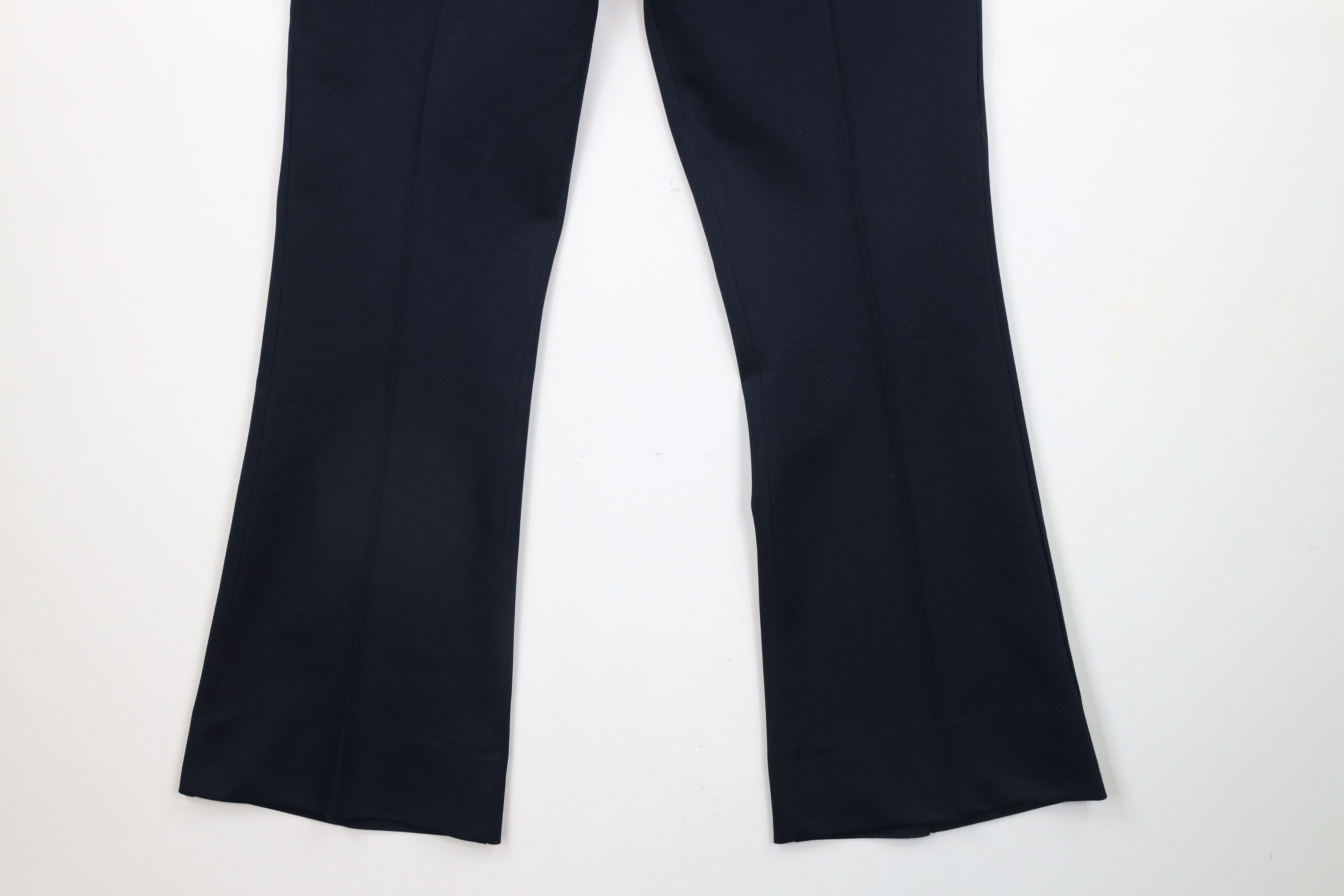 Levi's × Vintage Vintage 70s Levis Bell Bottoms Chino Pants Navy Blue USA Size US 32 / EU 48 - 4 Thumbnail