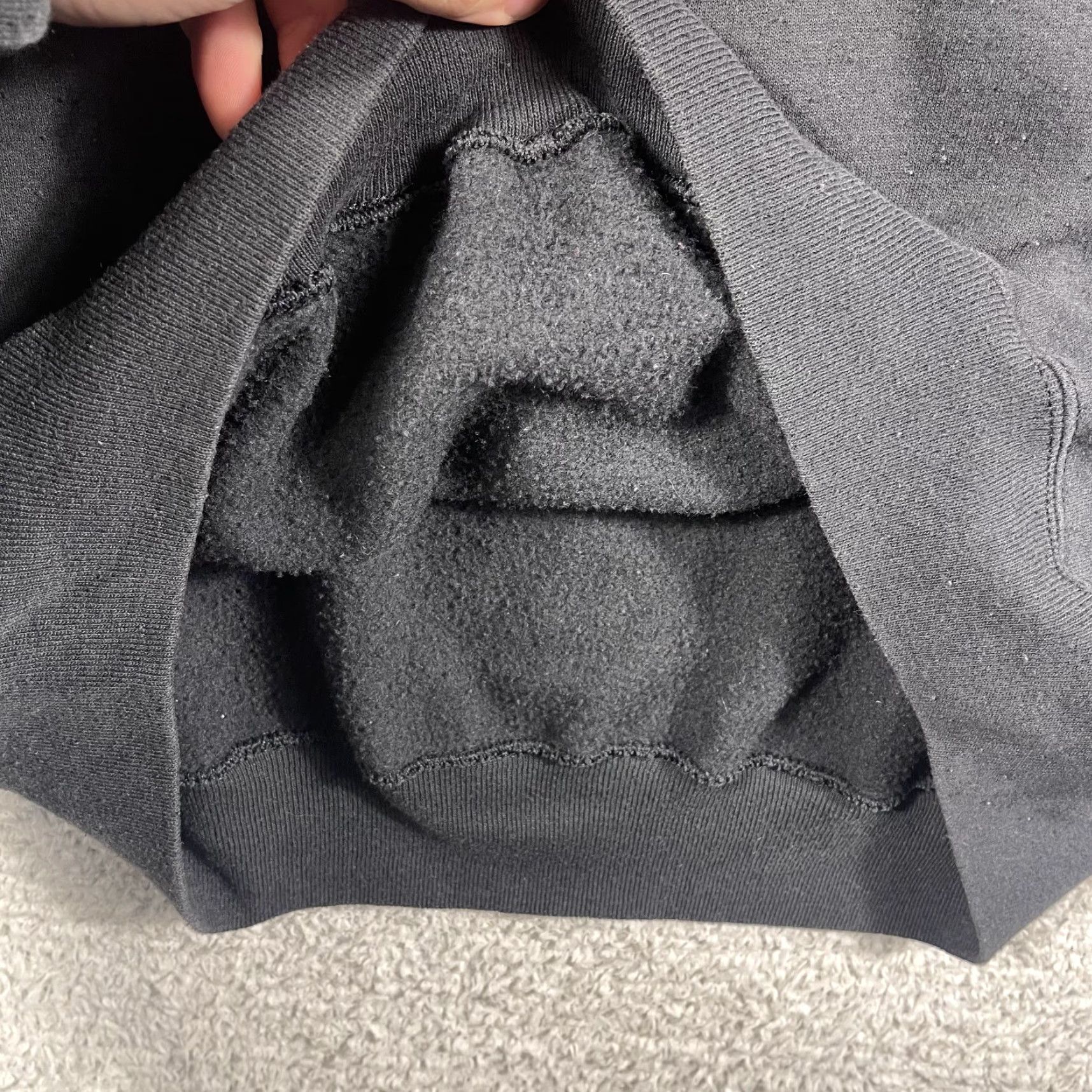 Vintage VINTAGE Just My Size Sweatshirt Crewneck Raglan 1X Women Black 90s Y2K Activewear Pullover Crewneck Cotton Polyester Blends Plus Size Size XL / US 12-14 / IT 48-50 - 7 Thumbnail