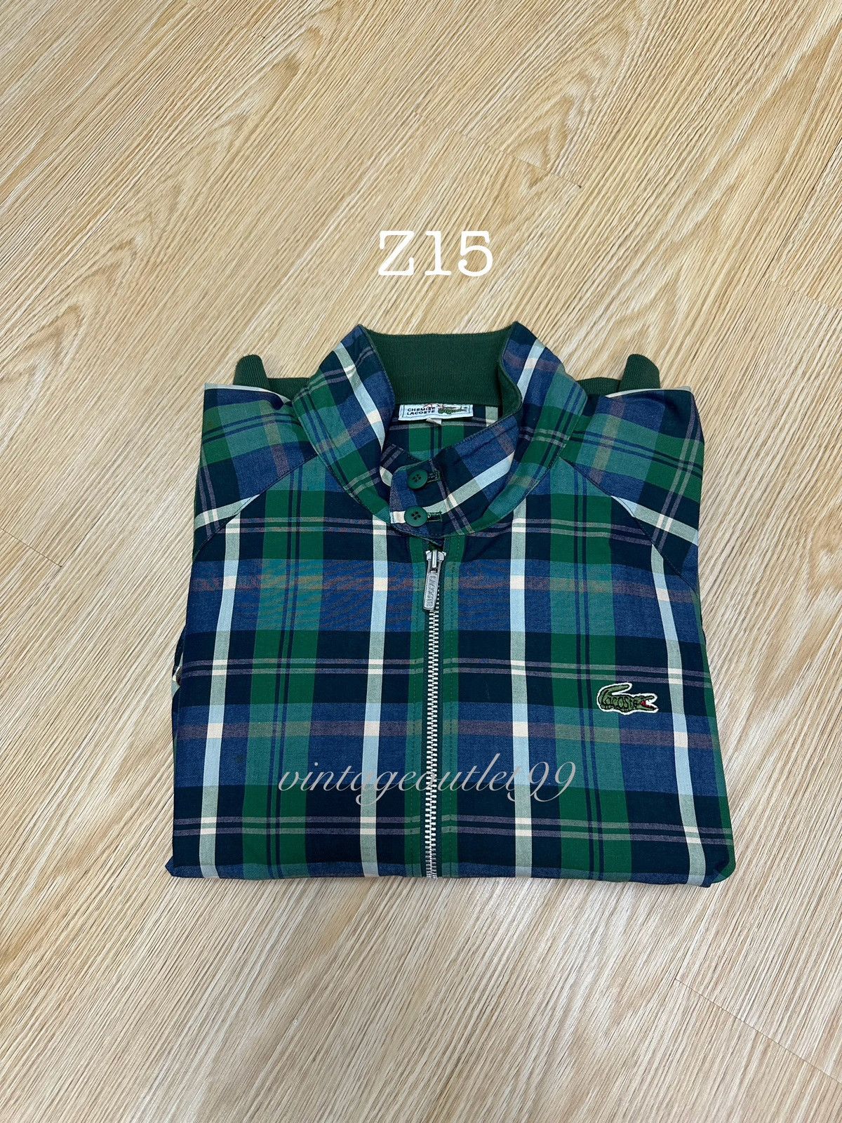 Lacoste × Vintage Vintage Lacoste Green Faded Zipper Sweater Z15 Size US M / EU 48-50 / 2 - 16 Thumbnail