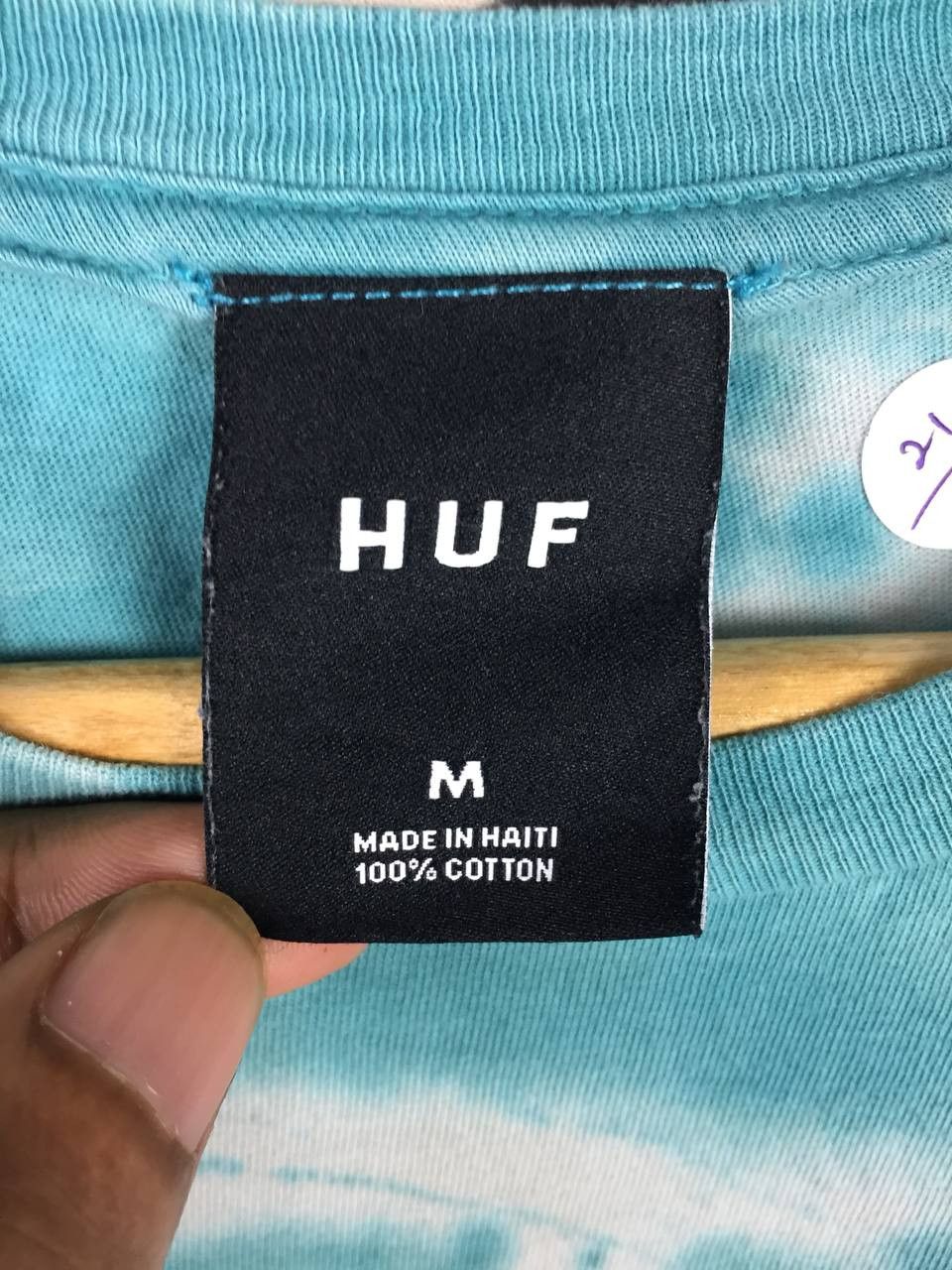 Huf HUF Triple Triangle Logo Tie Dye Skate Tee Size US M / EU 48-50 / 2 - 9 Thumbnail