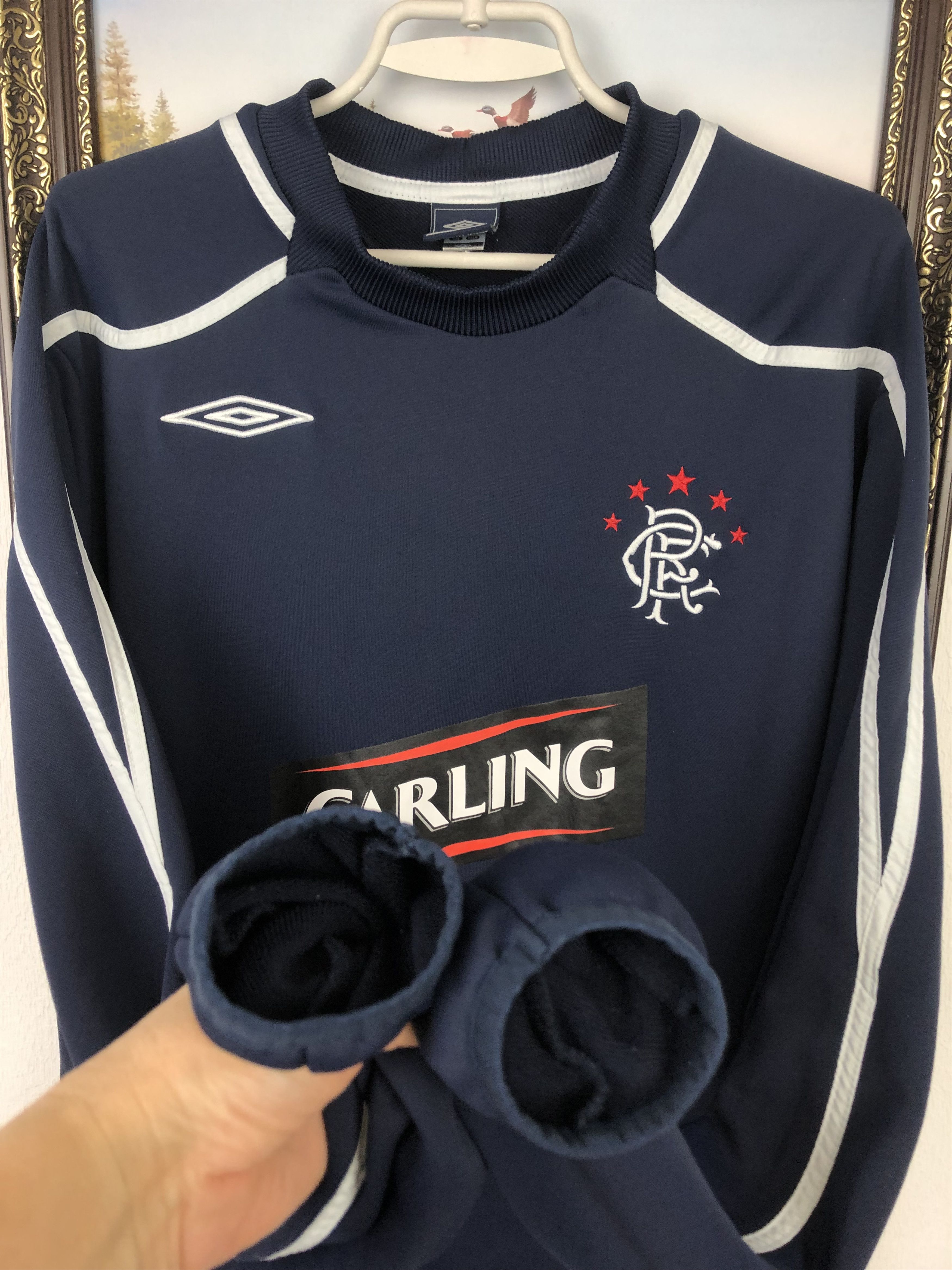 Umbro Vintage Umbro Glasgow Rangers Football Sweatshirt Train Size US XL / EU 56 / 4 - 5 Thumbnail