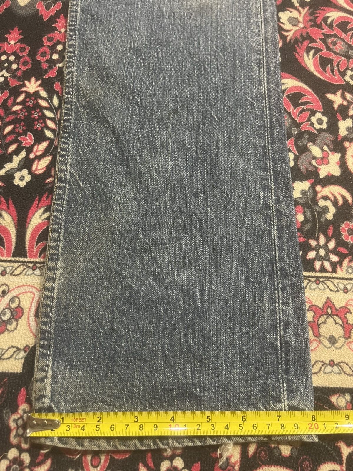 Levi's Vintage Y2K Levi’s 501 Blue Faded Distressed Classic Jeans Size US 32 / EU 48 - 17 Thumbnail