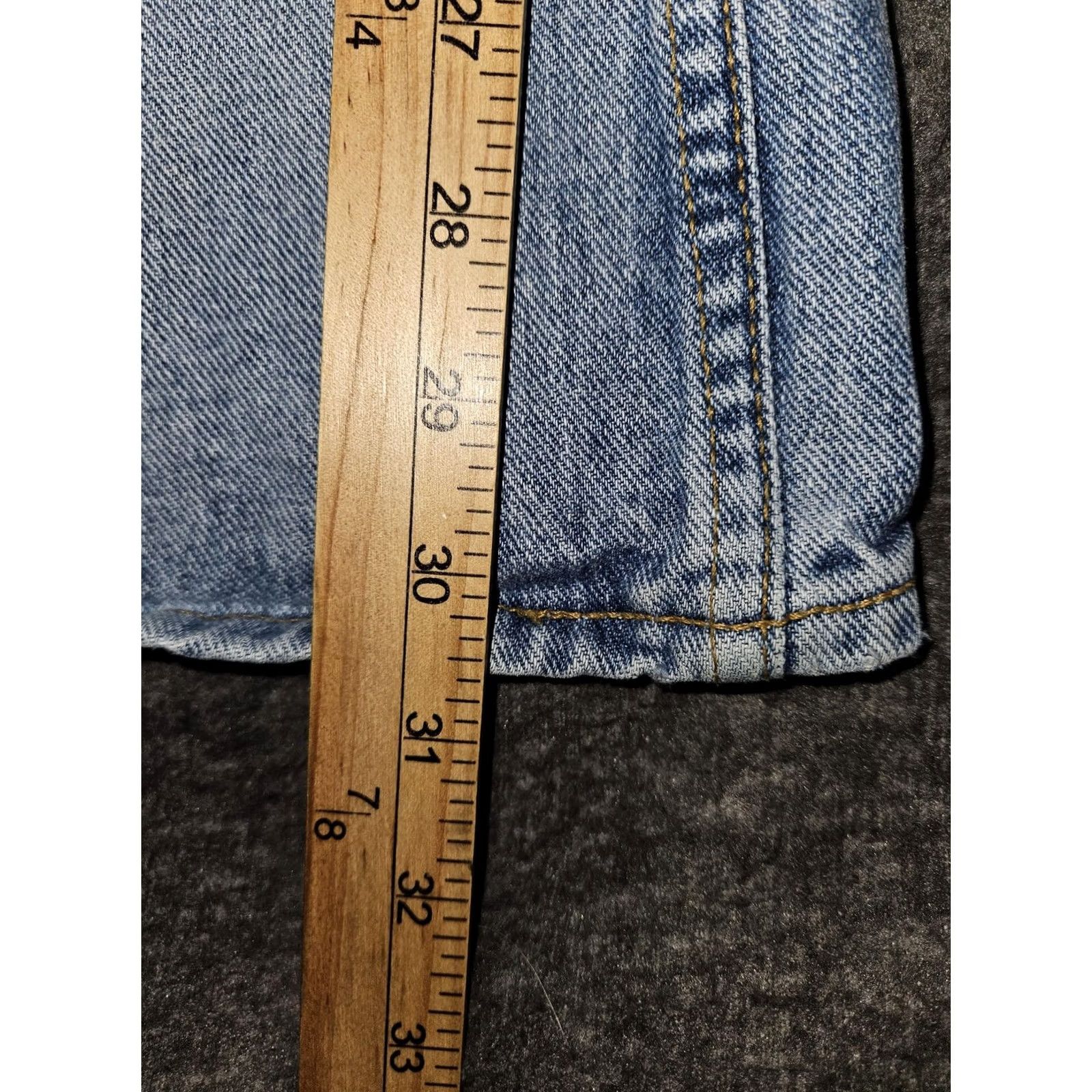 L.E.I. VINTAGE l.e.i. Jeans Juniors 13 Blue Light Wash Bootcut 100% Cotton Denim 90's Jeans Womens Size 34" / US 12 / IT 48 - 6 Thumbnail