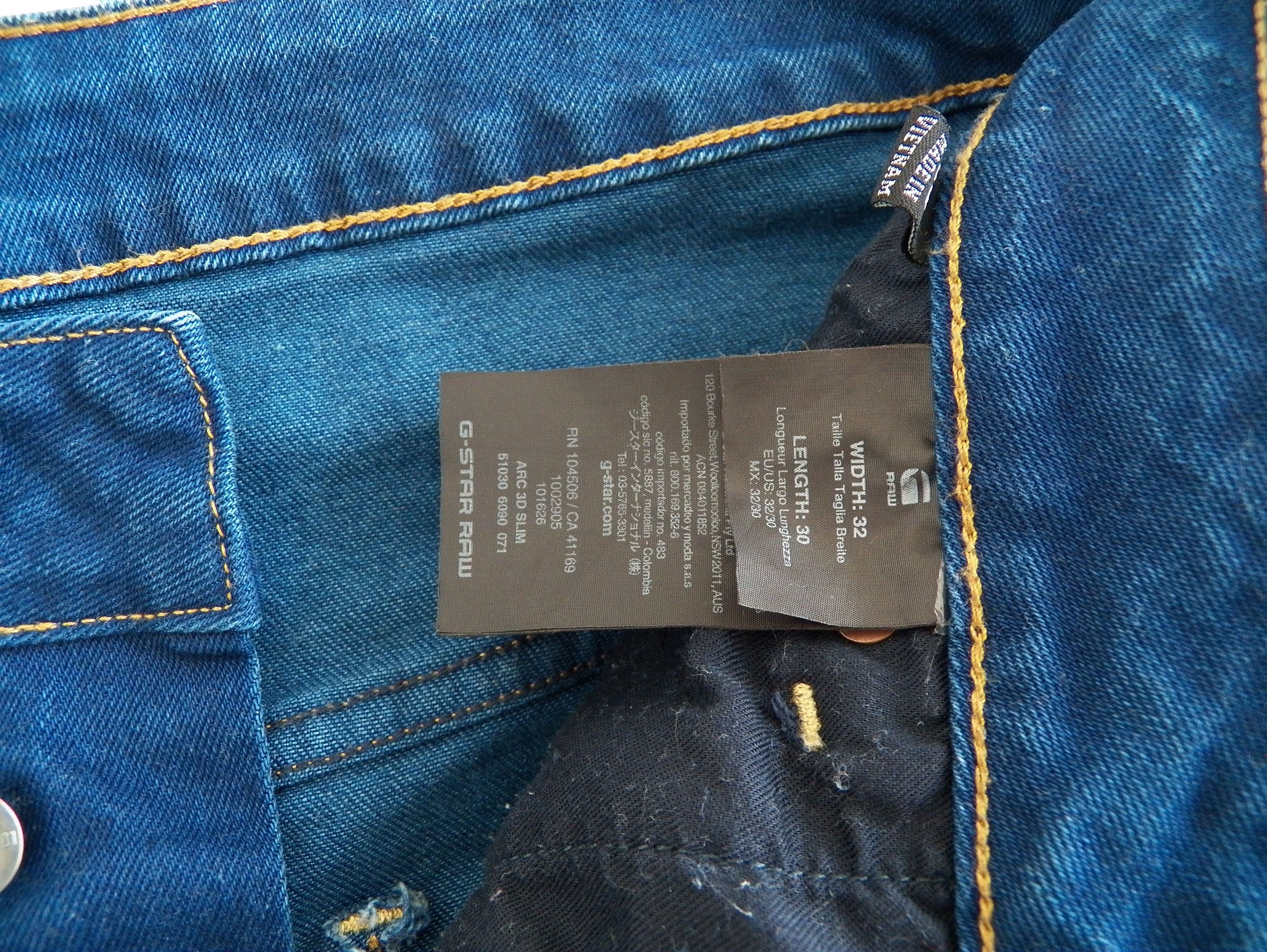 G-Star G-Star RAW Arc 3D Slim Mens Jeans W32 L30 Medium Blue Size US 32 / EU 48 - 4 Thumbnail