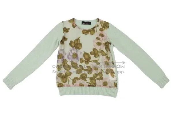 Comme des Garcons Comme Des Garcons size F Green retro sweater top Size S / US 4 / IT 40 - 2 Thumbnail