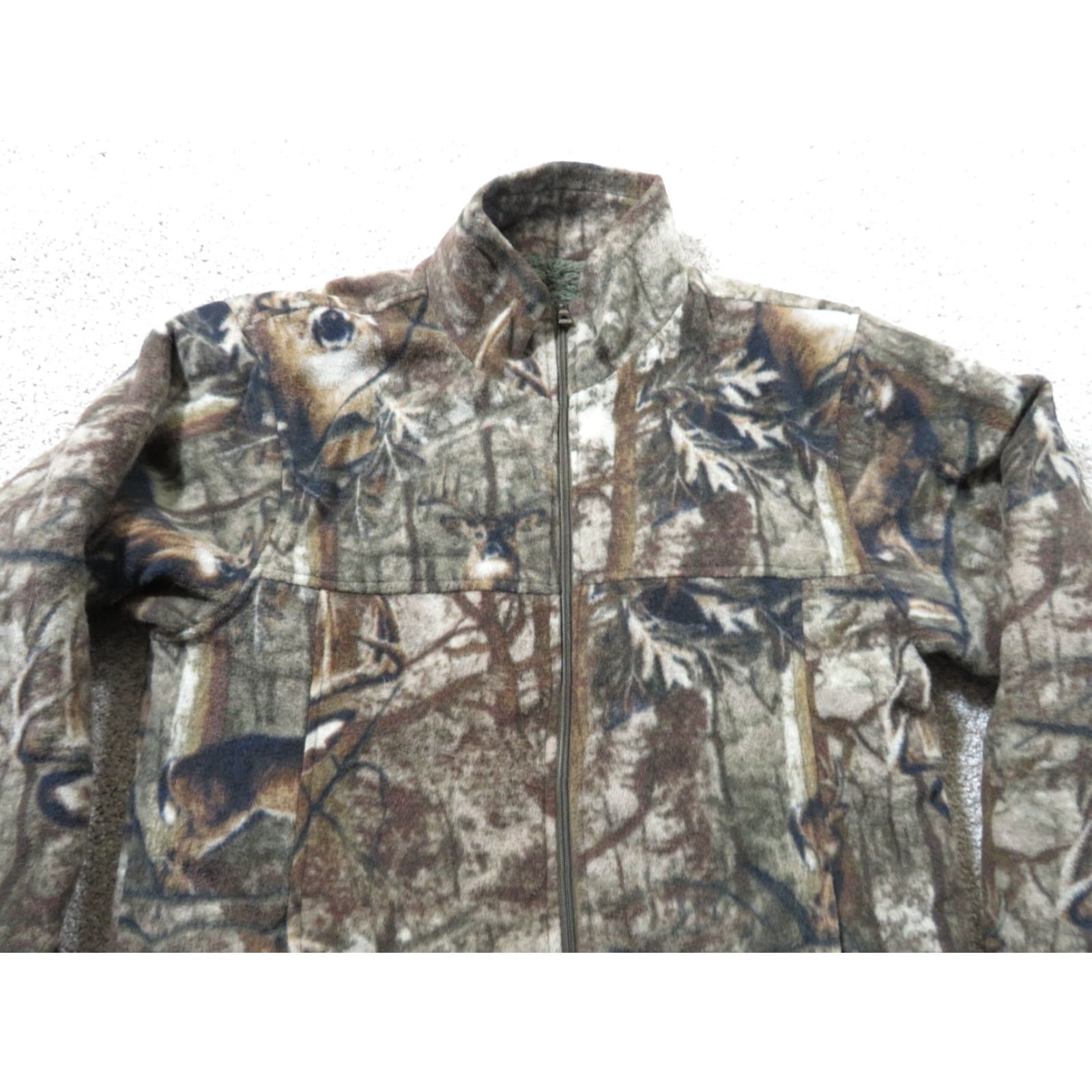 Vintage Maxxsel Sherpa Lined Camo Jacket Zip-up Deer Hunting Heavy Warm L Winter Coat Size US L / EU 52-54 / 3 - 3 Thumbnail
