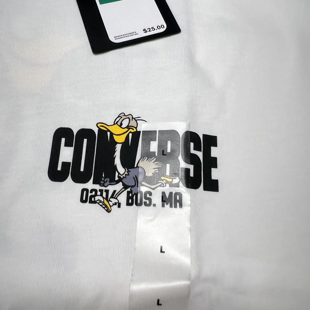 Converse Converse Tee Shirt White Bird Boston Running All Star Size US L / EU 52-54 / 3 - 6 Thumbnail