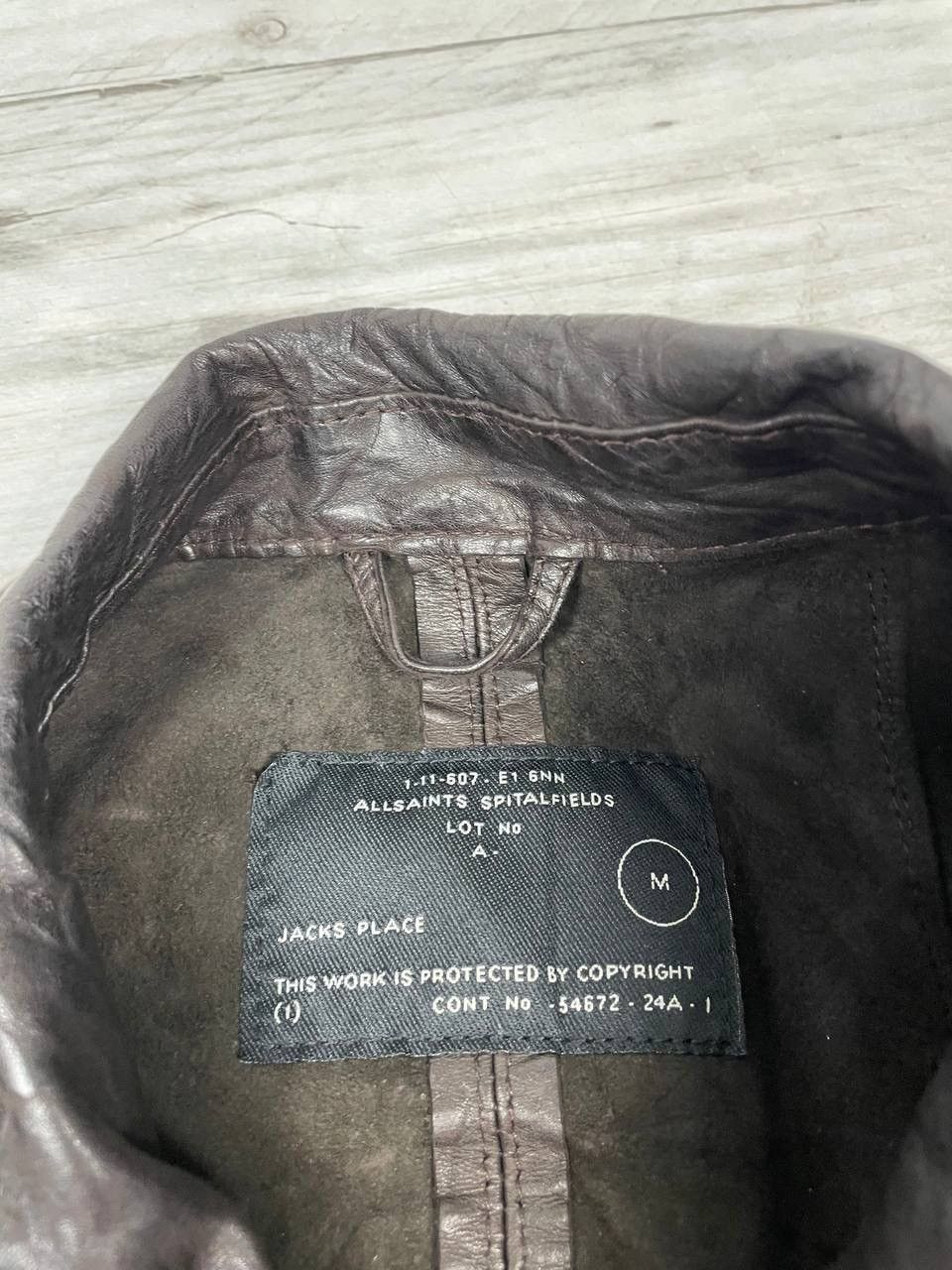 Allsaints Allsaints Enemy Leather Shirt Jacket Brown Men Size M Size US M / EU 48-50 / 2 - 8 Thumbnail