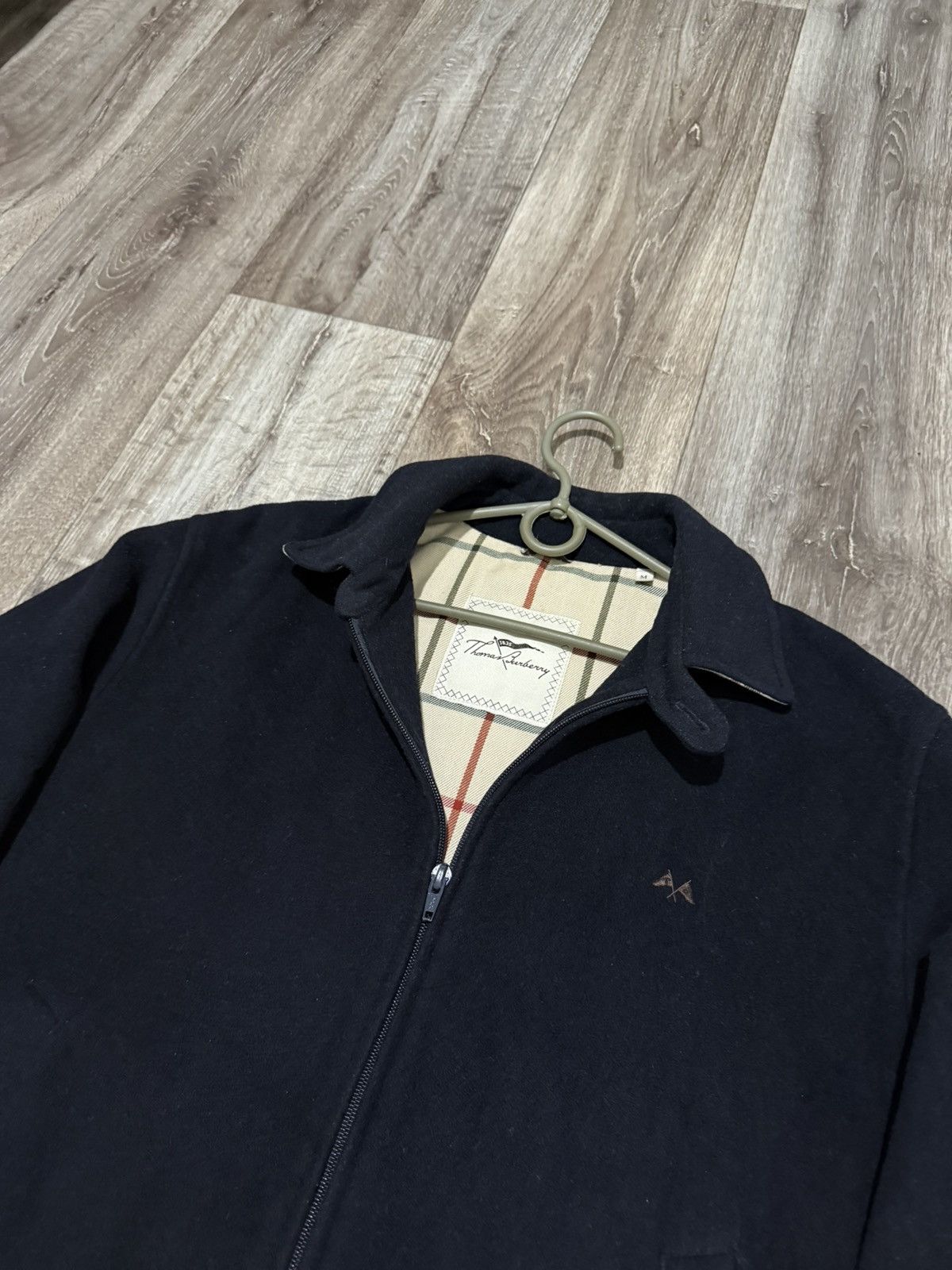 Burberry THOMAS BURBERRY WOOL BOMBER JACKET MEN’S NOVA CHECK LINED Size US M / EU 48-50 / 2 - 2 Thumbnail