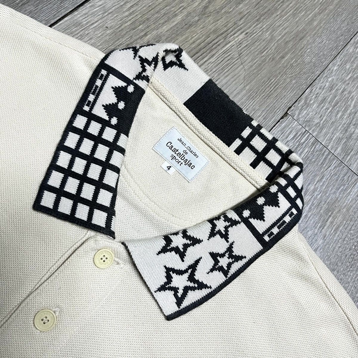Japanese Brand × Jean Charles De Castelbajac × Vintage Vintage Jean Charles De Castelbajac Longsleeve Polo Shirt Size US L / EU 52-54 / 3 - 7 Thumbnail