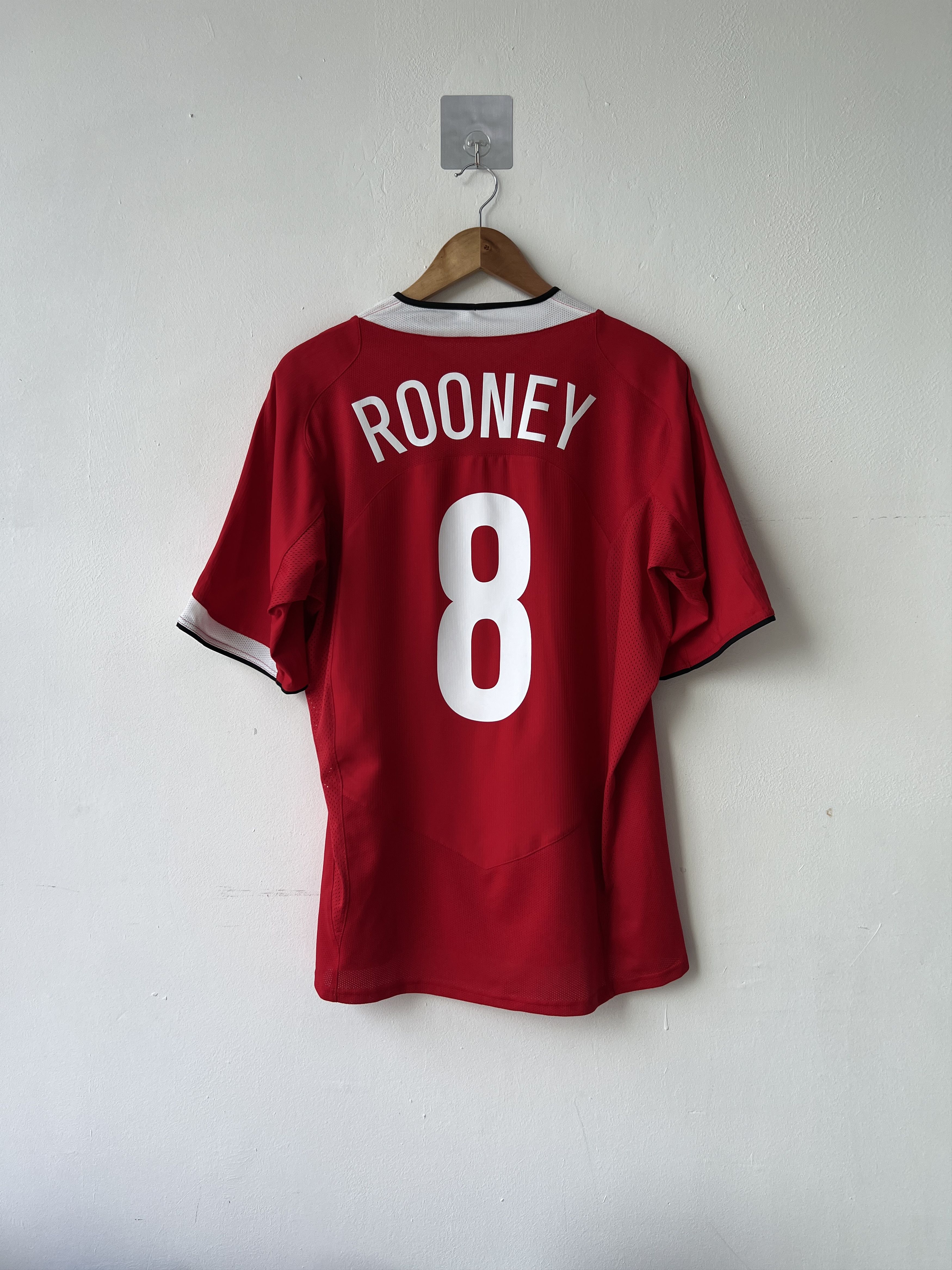 Nike (L) Manchester United 2004-06 Home Kit Rooney #8 Size US L / EU 52-54 / 3 - 1 Thumbnail