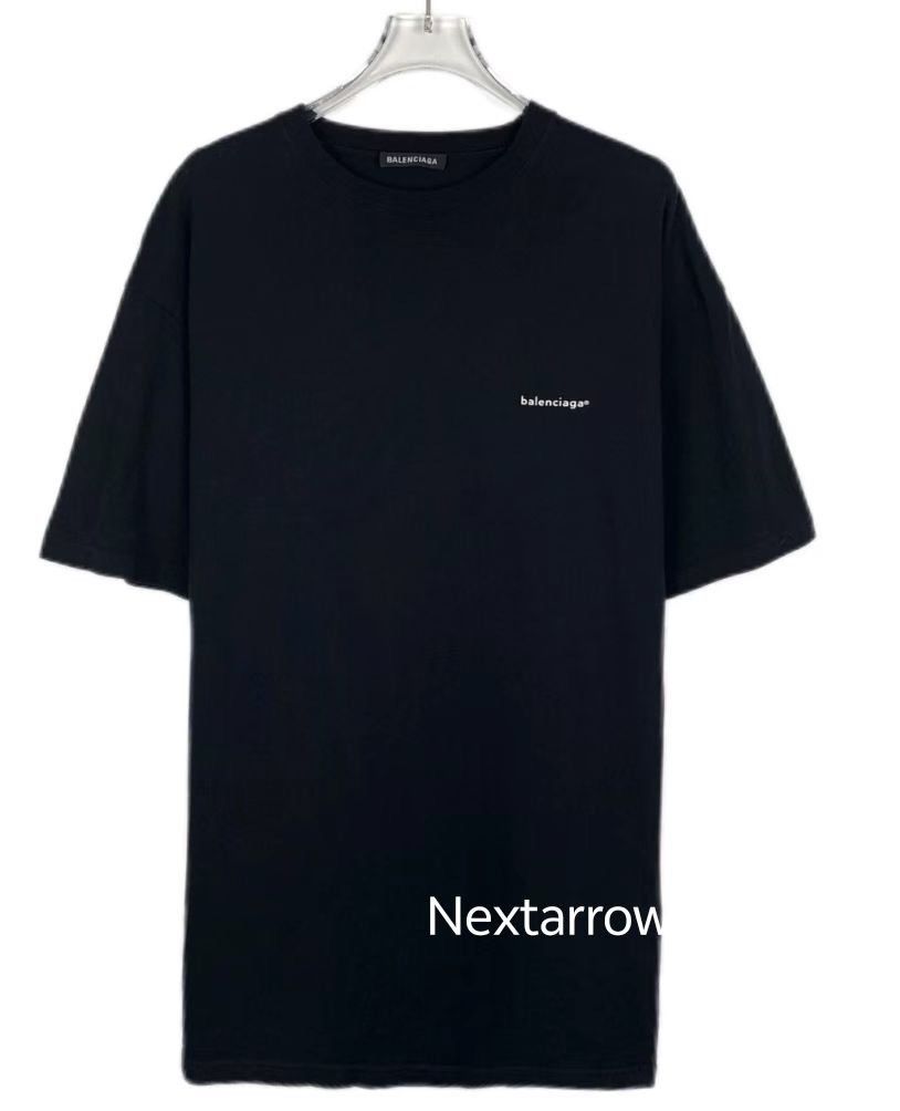 Balenciaga Balenciaga Small logo letter printed black round neck cott Size XS / US 0-2 / IT 36-38 - 1 Thumbnail