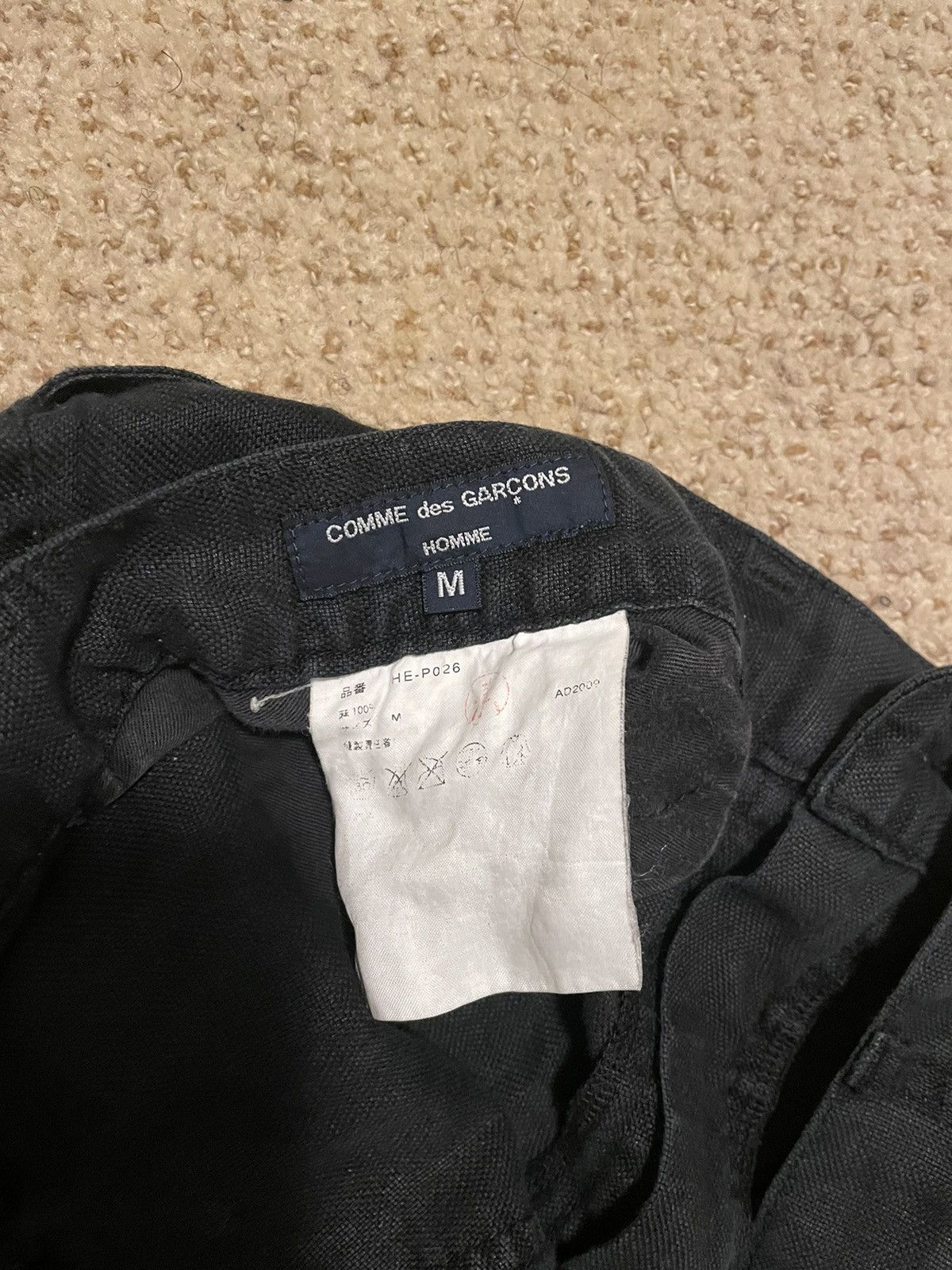 Comme des Garcons Homme AD 2009 Buckle-back Linen pants Size US 30 / EU 46 - 6 Thumbnail