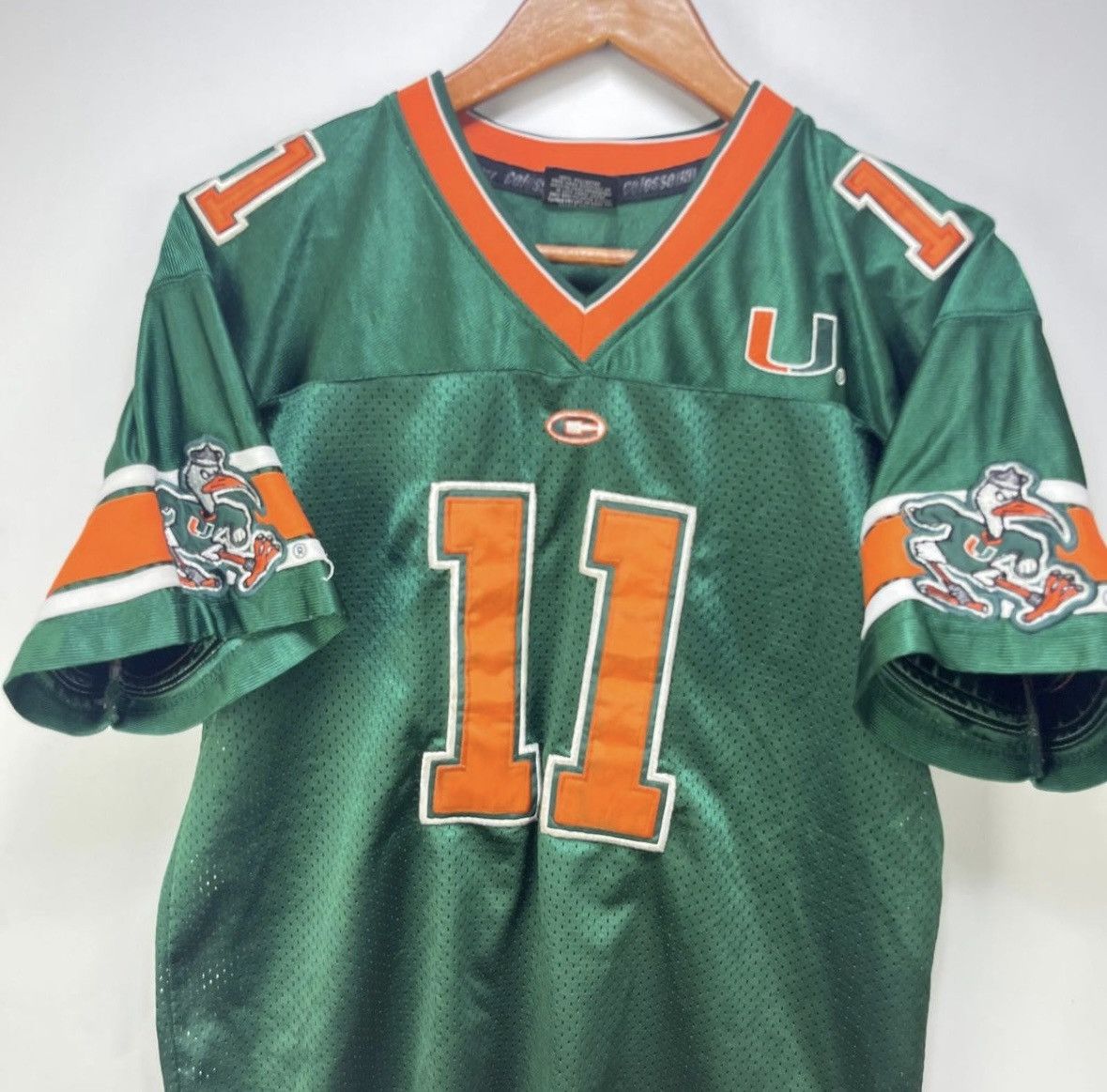 Sports Specialties Vintage Miami Hurricanes Football Jersey Large XL (RARE) Size ONE SIZE - 2 Thumbnail
