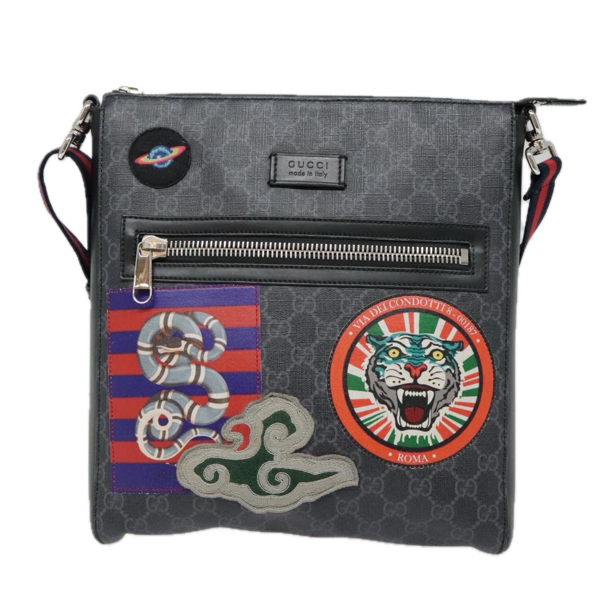 Gucci Jackie Black Canvas Shoulder Bag (Pre-Owned) Size ONE SIZE - 1 Thumbnail