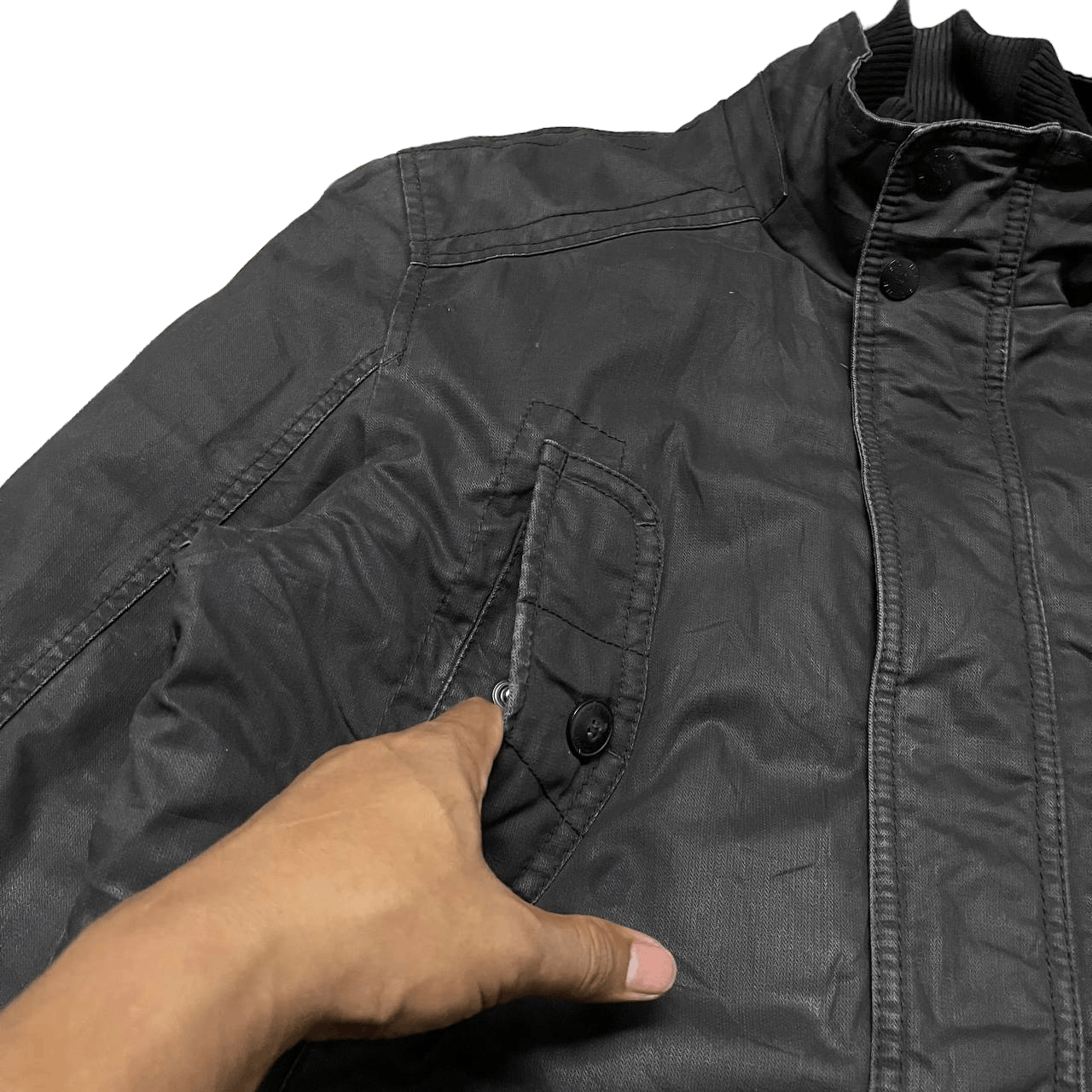 s.Oliver Vintage S. Oliver Waxed Jacket Size US L / EU 52-54 / 3 - 5 Thumbnail