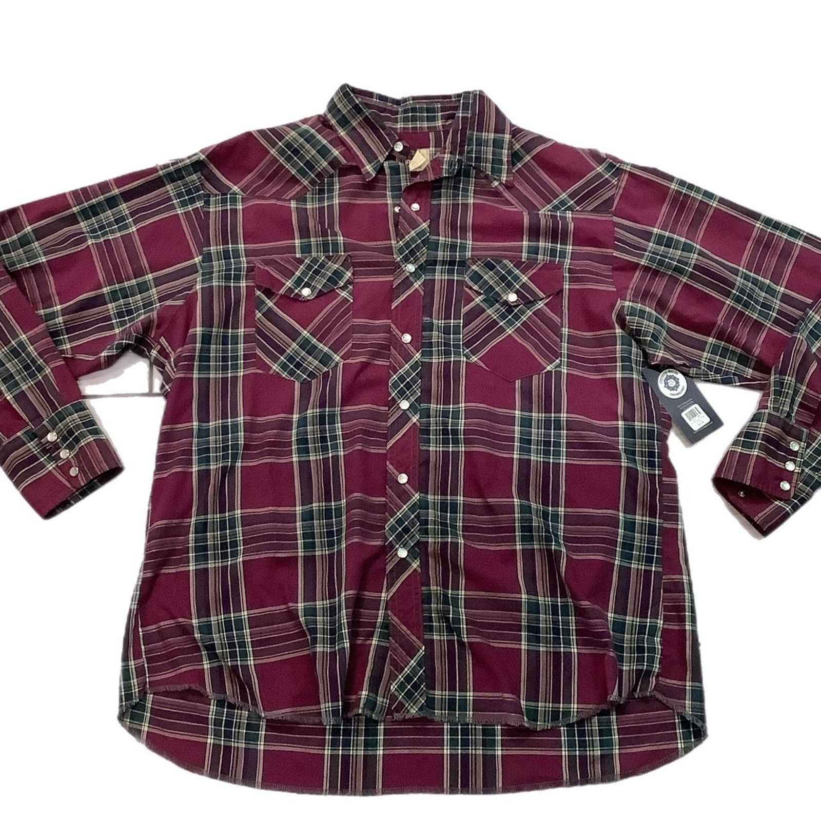 Wrangler 90s Wrangler Plaid Long Sleeve shirt Size US XL / EU 56 / 4 - 1 Thumbnail