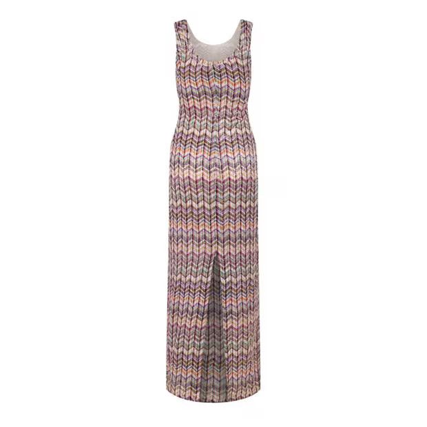 Missoni o1g2r1mq1124 Long Dress in Multicolor Size M / US 6-8 / IT 42-44 - 2 Thumbnail