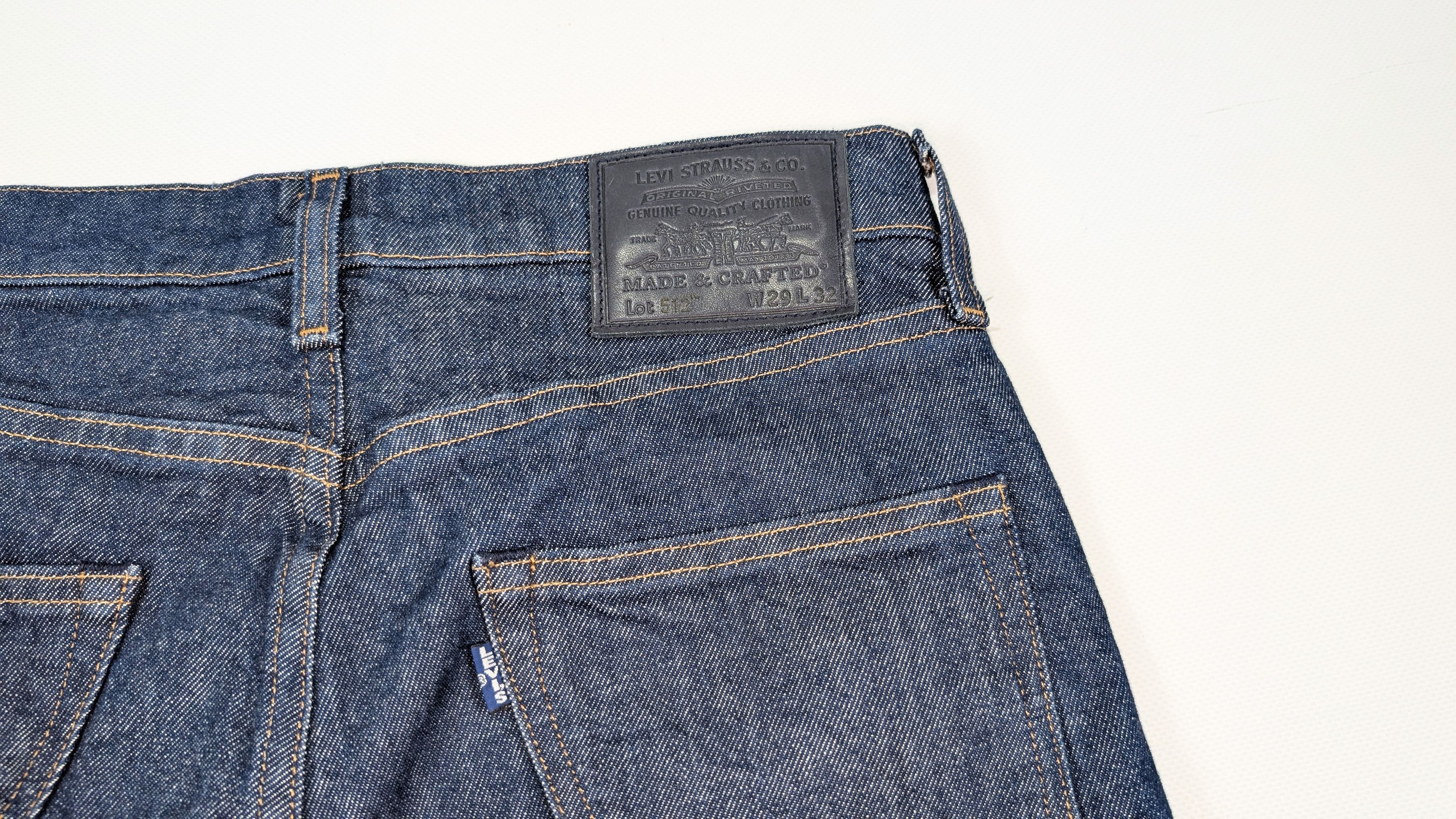 Levi's Levis Made & Crafted 512 Slim Taper Selvedge Denim Jeans Size US 29 - 9 Thumbnail