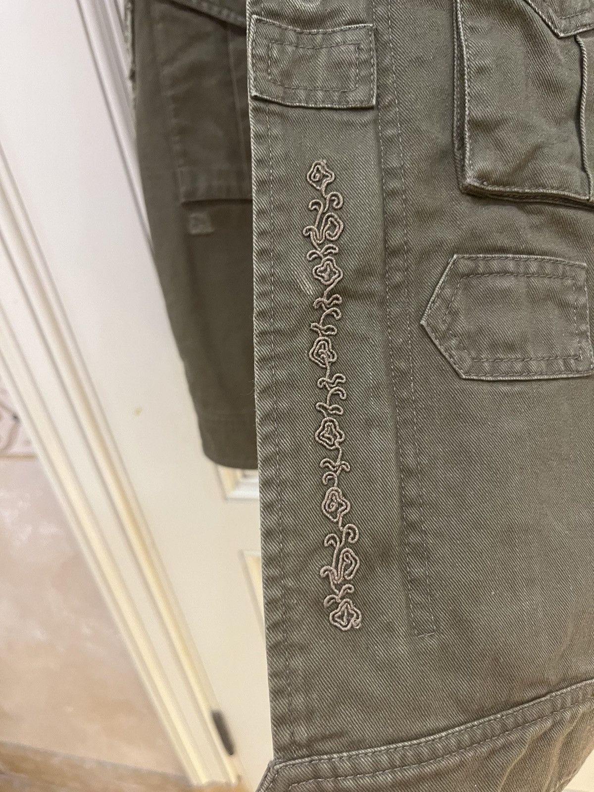 Saint Laurent Paris kaki green vest gilet with embroidery size46 Size US S / EU 44-46 / 1 - 6 Thumbnail